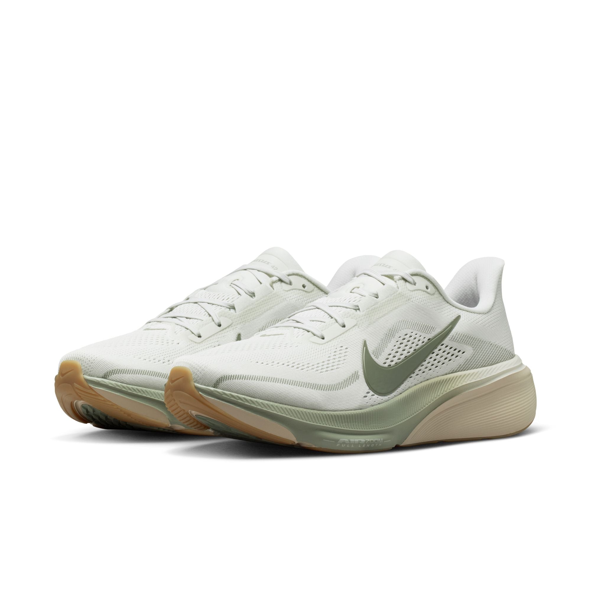 NIKE Pegasus 42 (Men's) SPRUCE AURA/JADE HORIZON-PALE IVORY-SANDDRIFT-GUM LT BROWN