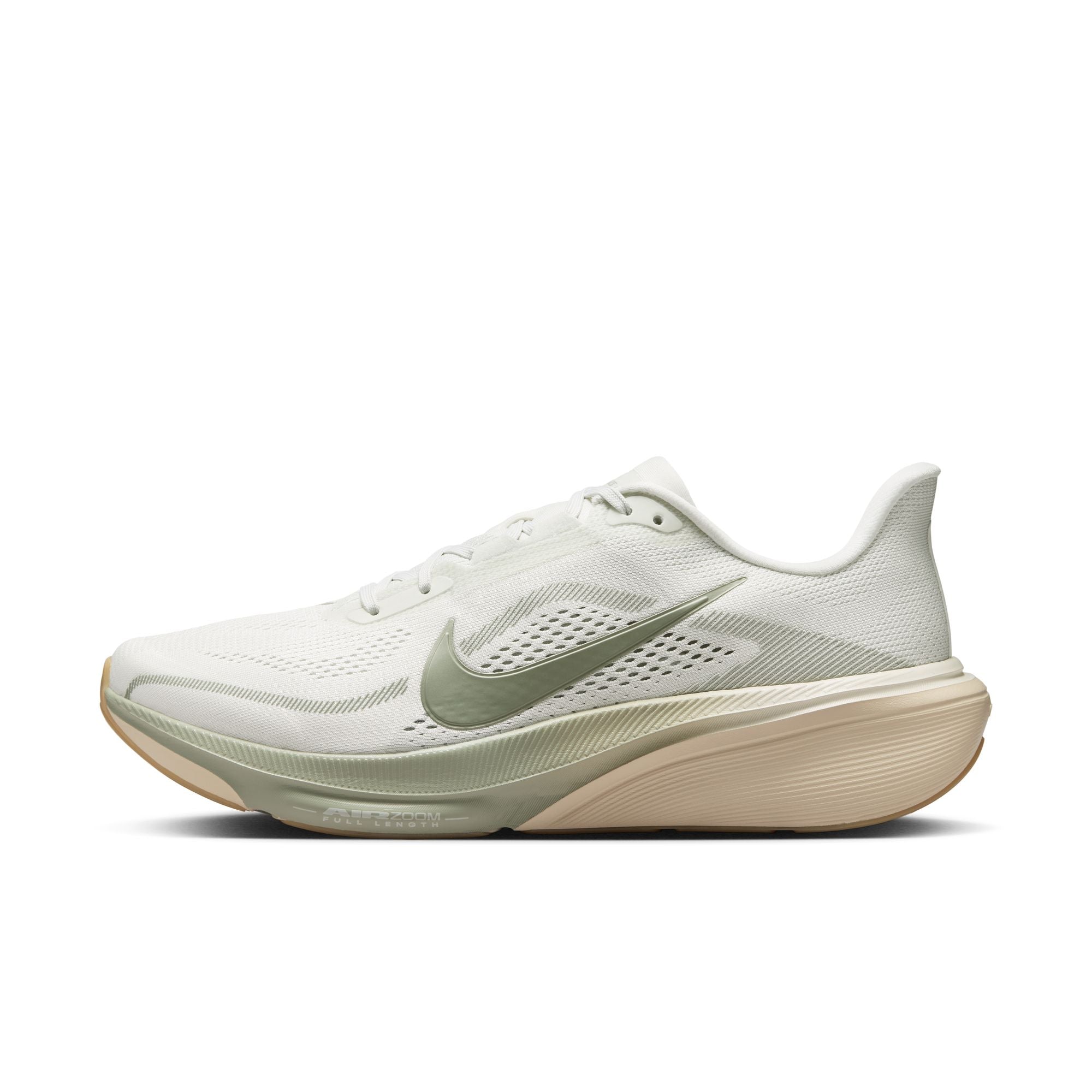 NIKE Pegasus 42 (Men's) SPRUCE AURA/JADE HORIZON-PALE IVORY-SANDDRIFT-GUM LT BROWN