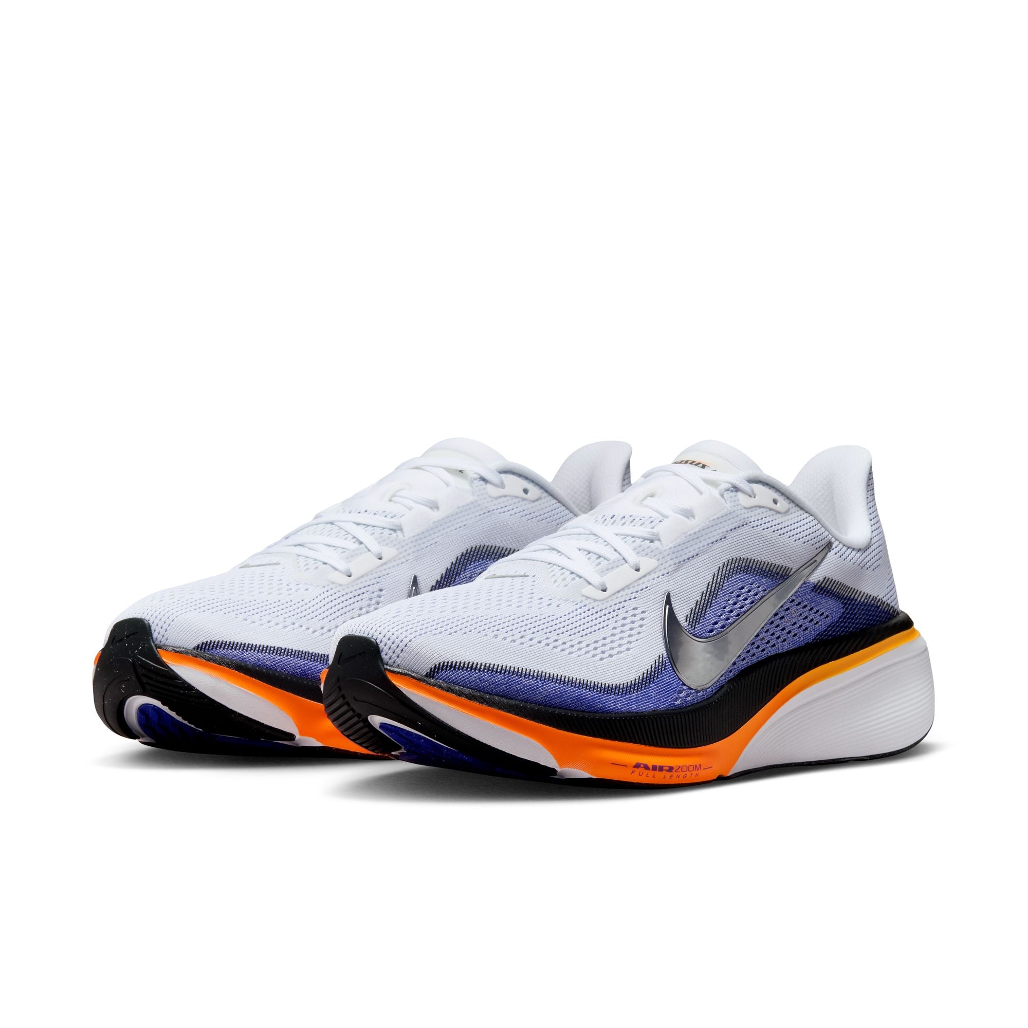 NIKE Pegasus 42 (Men's) WHITE/MTLC SILVER-LAPIS-TOTAL ORANGE-LASER