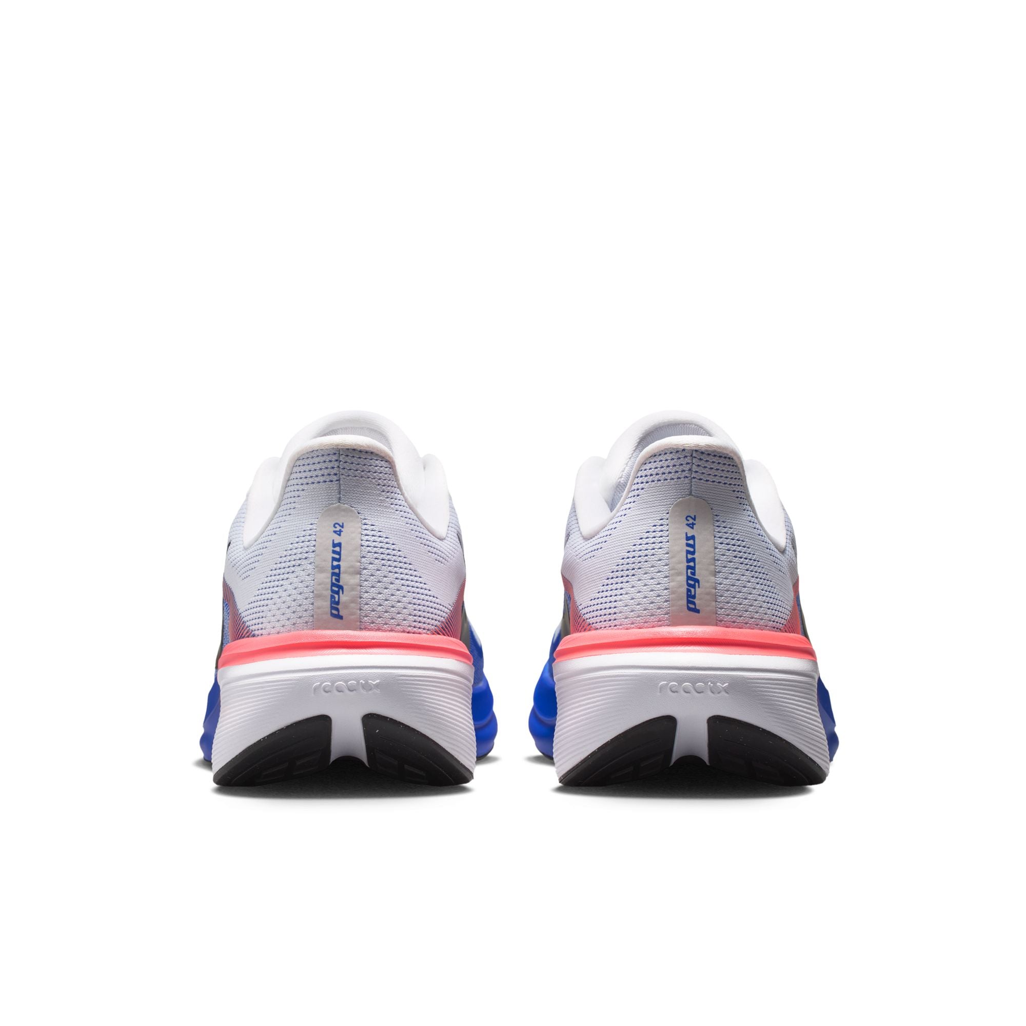 NIKE Pegasus 42 (Men's) WHITE/BLACK-RACER BLUE-ATOMIC PINK