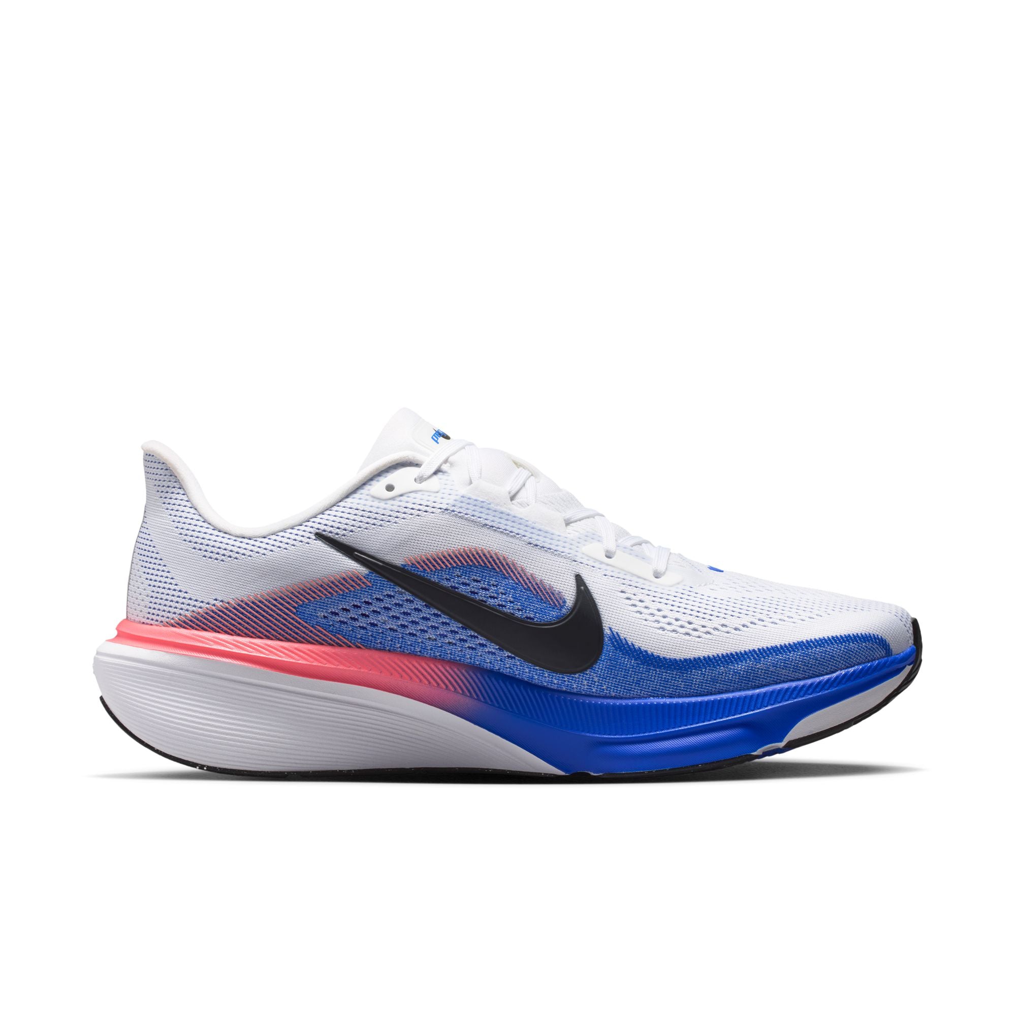 NIKE Pegasus 42 (Men's) WHITE/BLACK-RACER BLUE-ATOMIC PINK