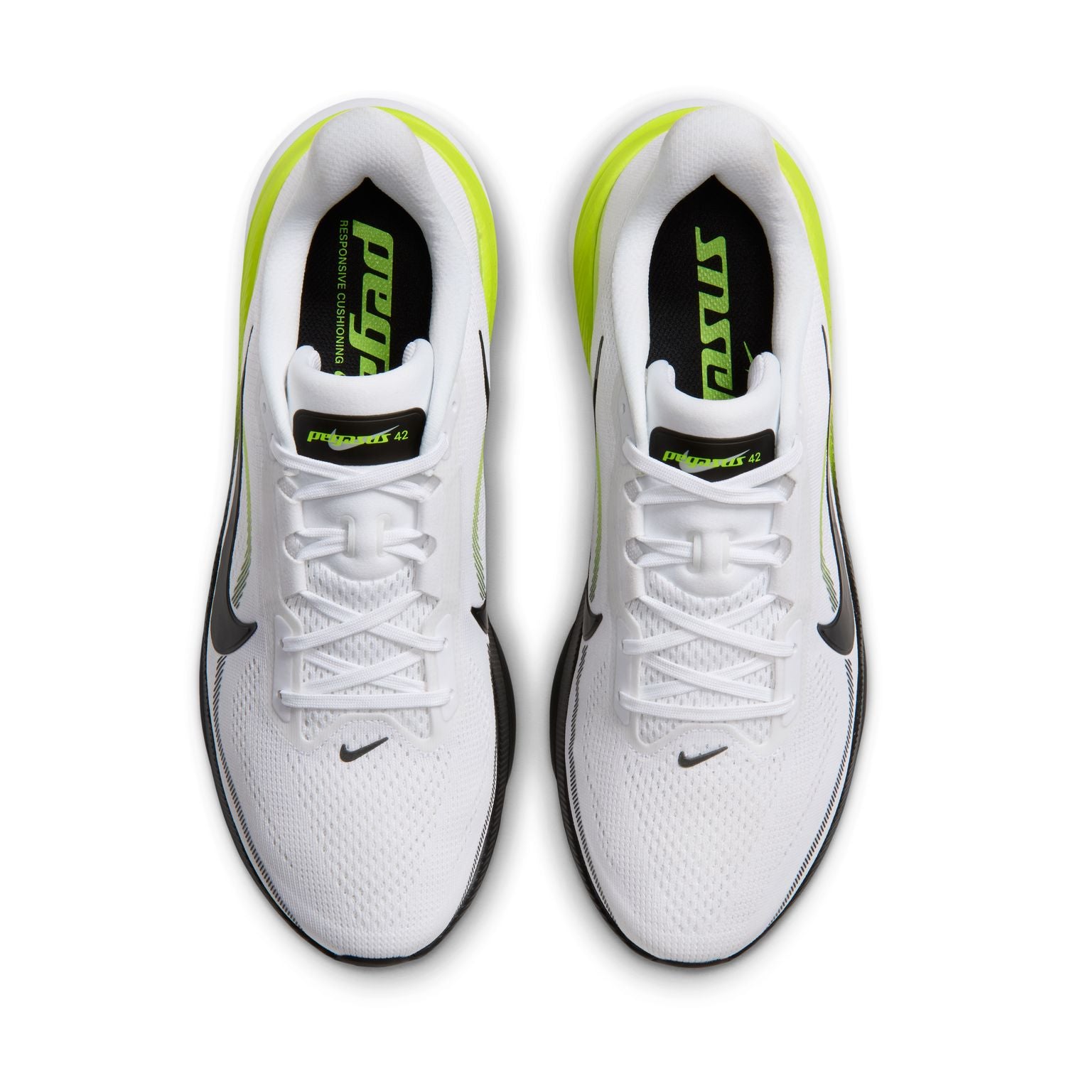 NIKE Pegasus 42 (Men's) WHITE/BLACK-LEMON VENOM-WHITE – Runtrip Store