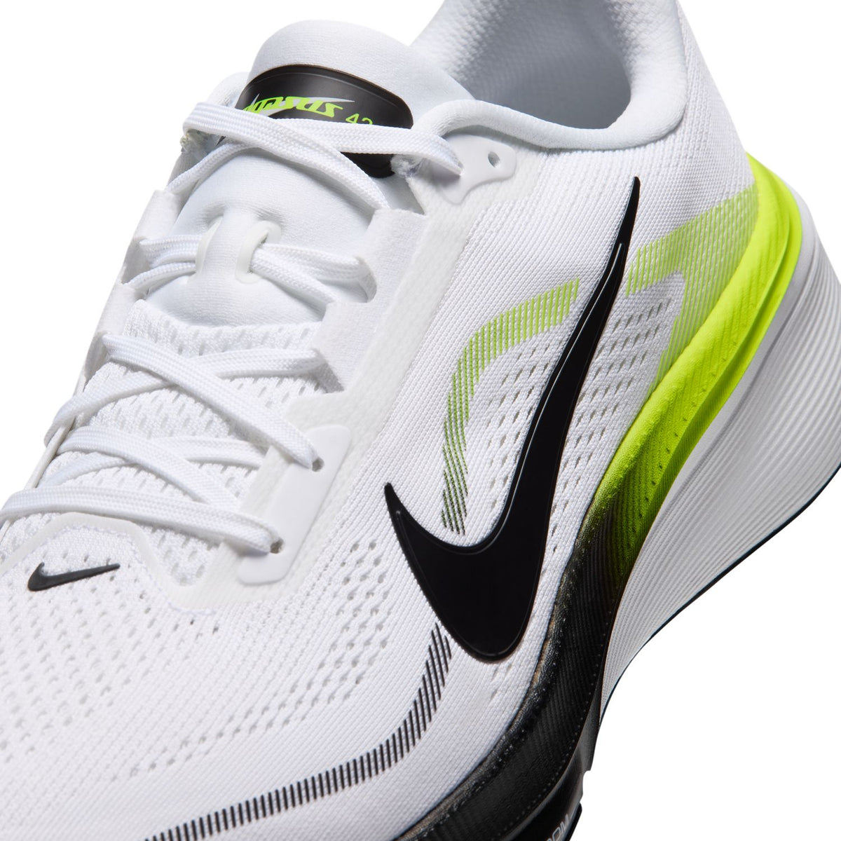 NIKE Pegasus 42 (Men's) WHITE/BLACK-LEMON VENOM-WHITE
