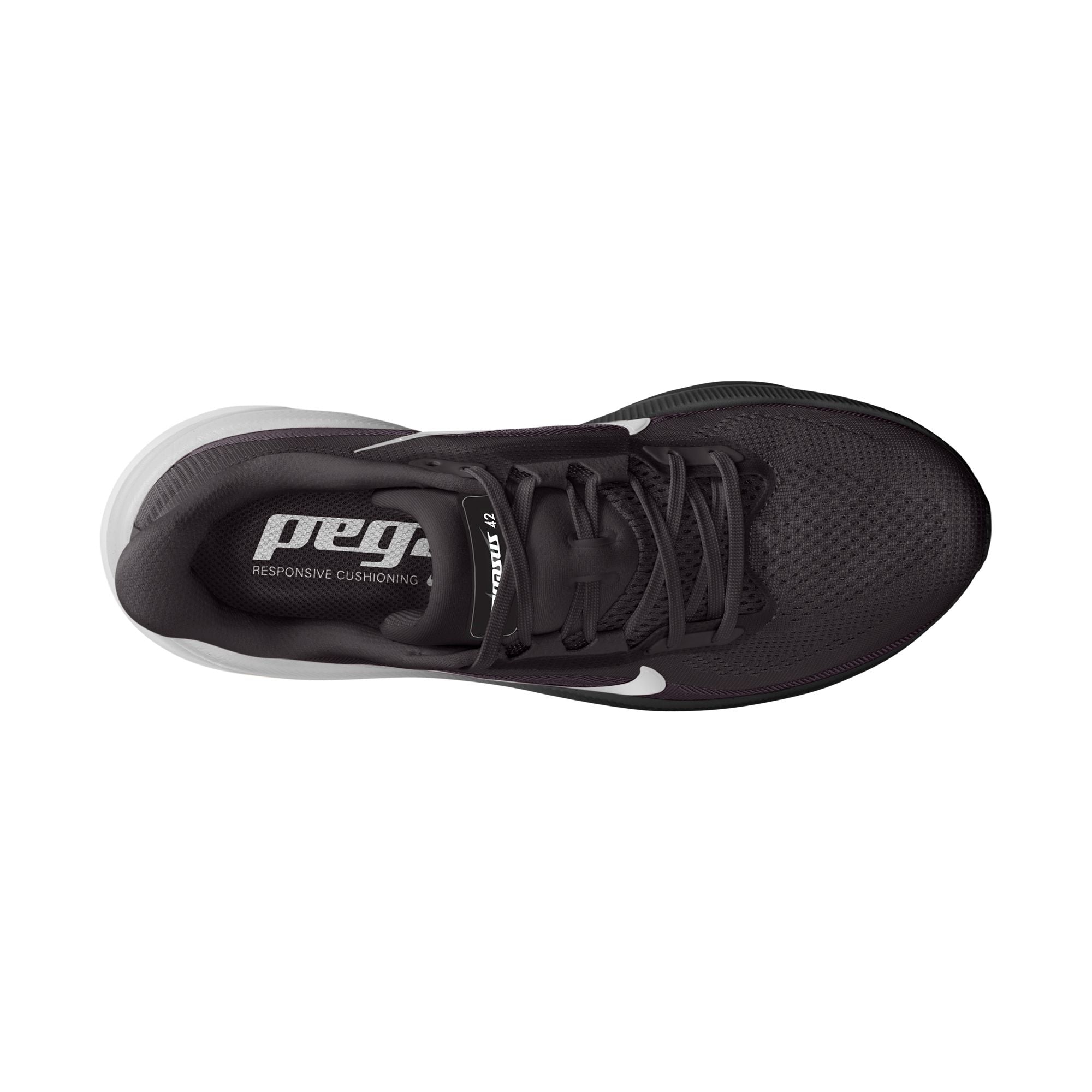 NIKE Pegasus 42 (Women's) BLACK/WHITE-IRON GREY