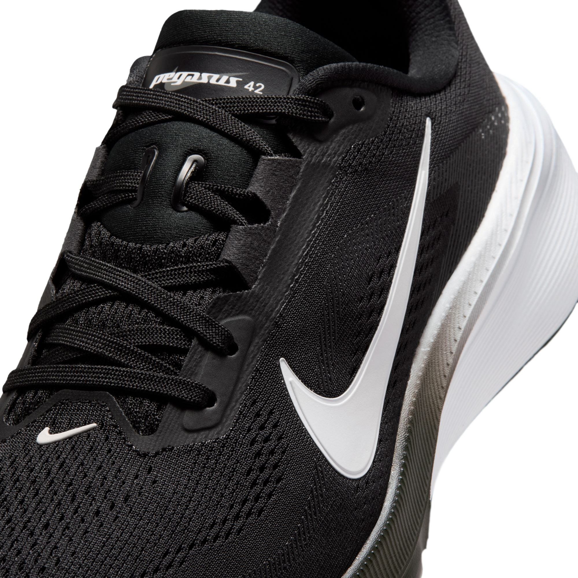 NIKE Pegasus 42 (Women's) BLACK/WHITE-IRON GREY