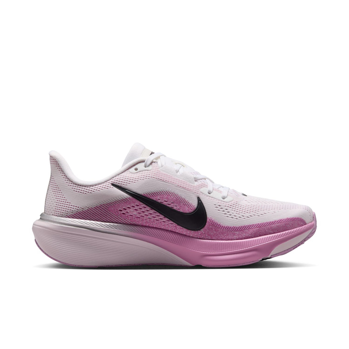 NIKE Pegasus 42 (Women's) WHITE/BLACK-LT MAGENTA-BLEACHED LILAC