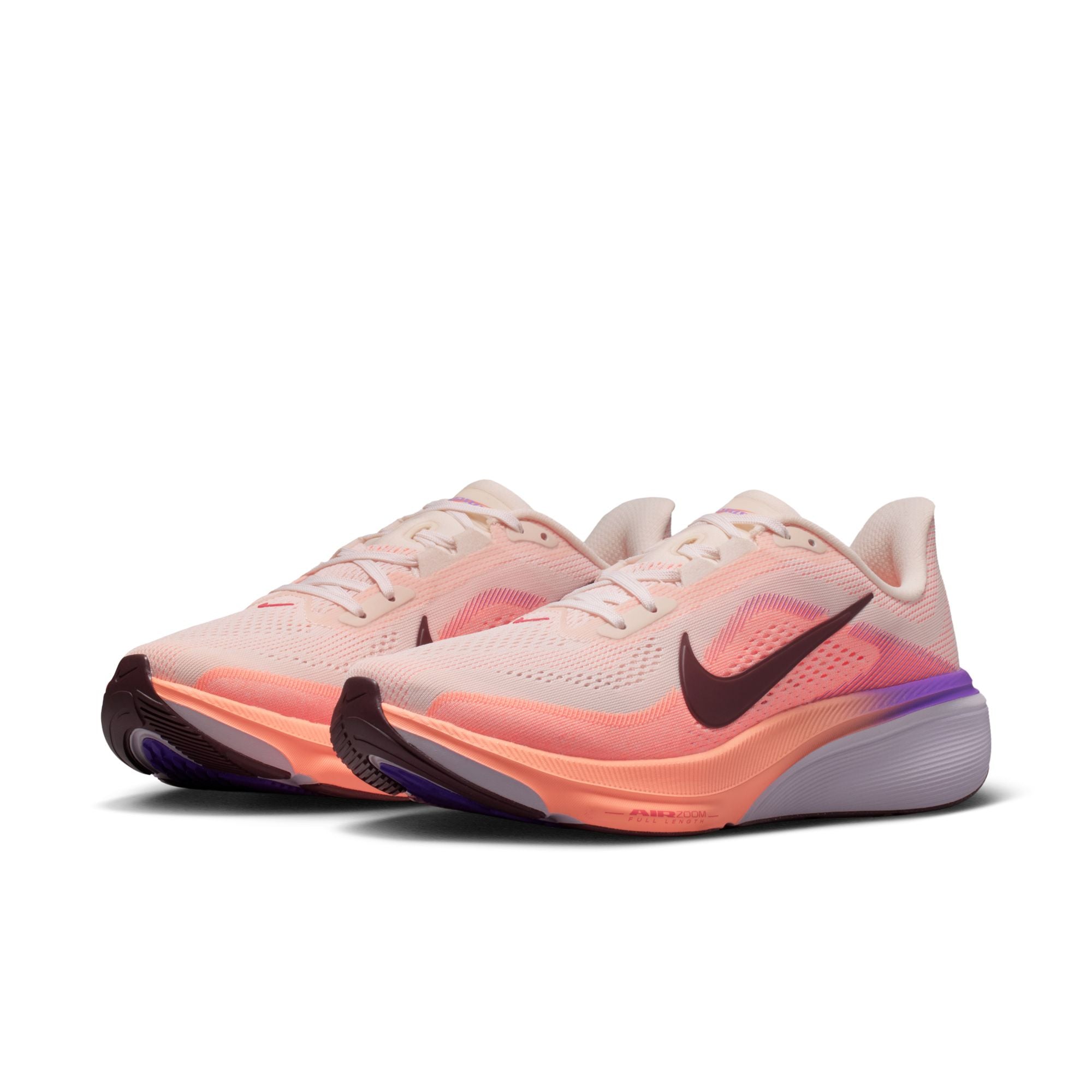 NIKE Pegasus 42 (Women's) CHALK/TATTOO-ORANGE PULSE-BRT VIOLET-BLEACHED LILAC-LT CRIMSON