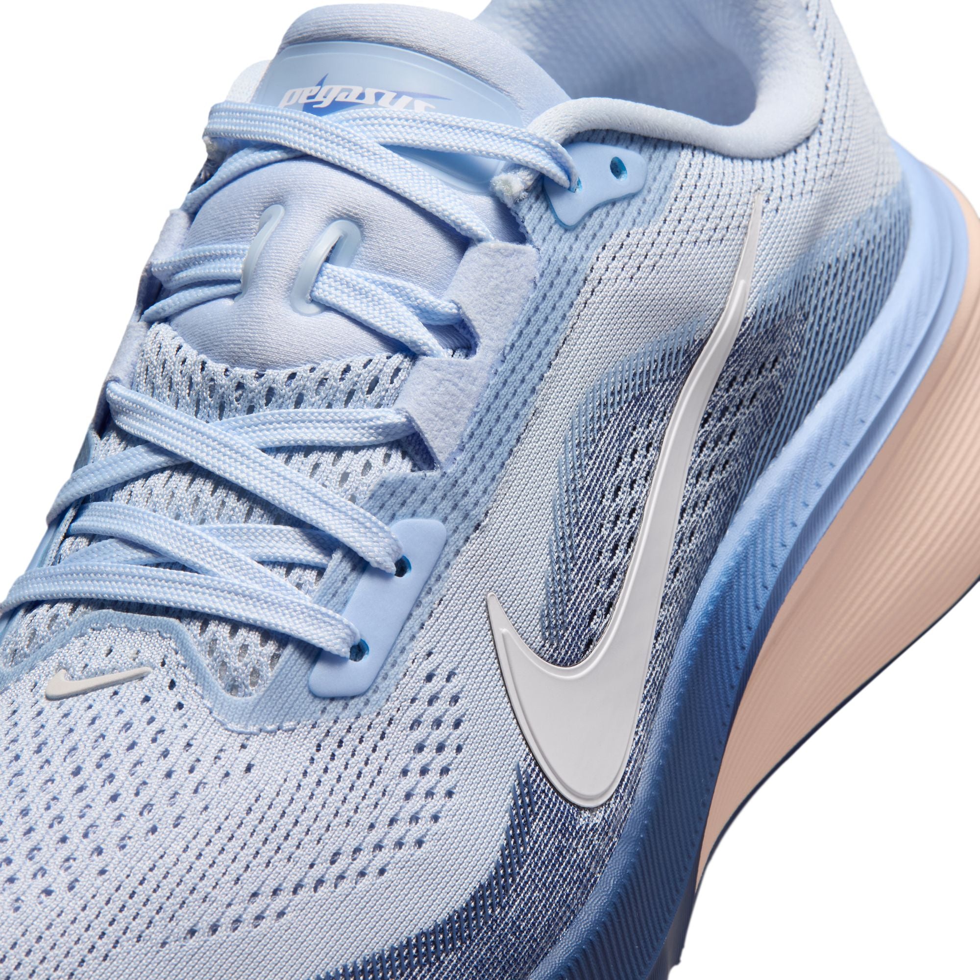 NIKE Pegasus 42 (Women's) HYDROGEN BLUE/WHITE-MYSTIC NAVY-ALUMINUM-BARELY ORANGE-SUNDIAL
