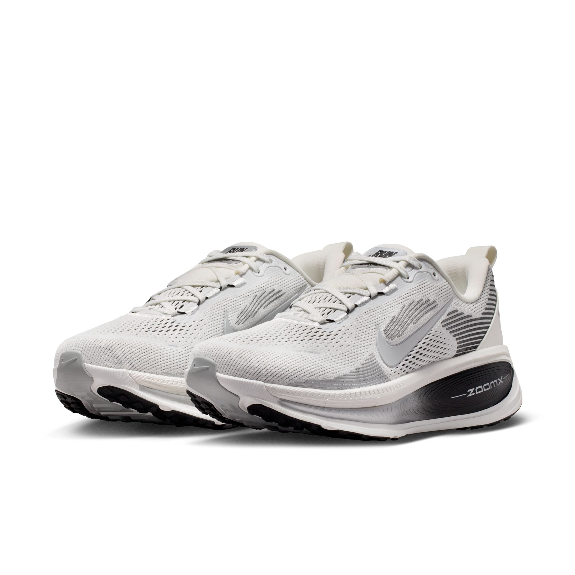 NIKE Vomero 18 RR (Men's) SUMMIT WHITE/MTLC SILVER-BLACK-OFF WHITE