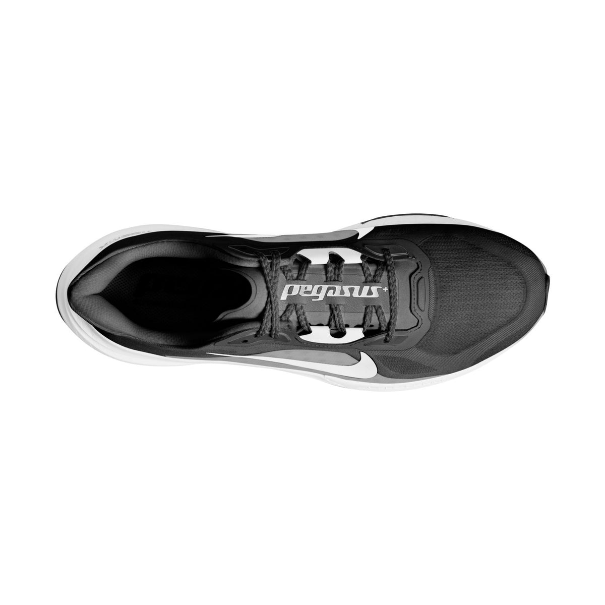 NIKE Pegasus Plus 2 (Men's) BLACK/WHITE-SMOKE GREY