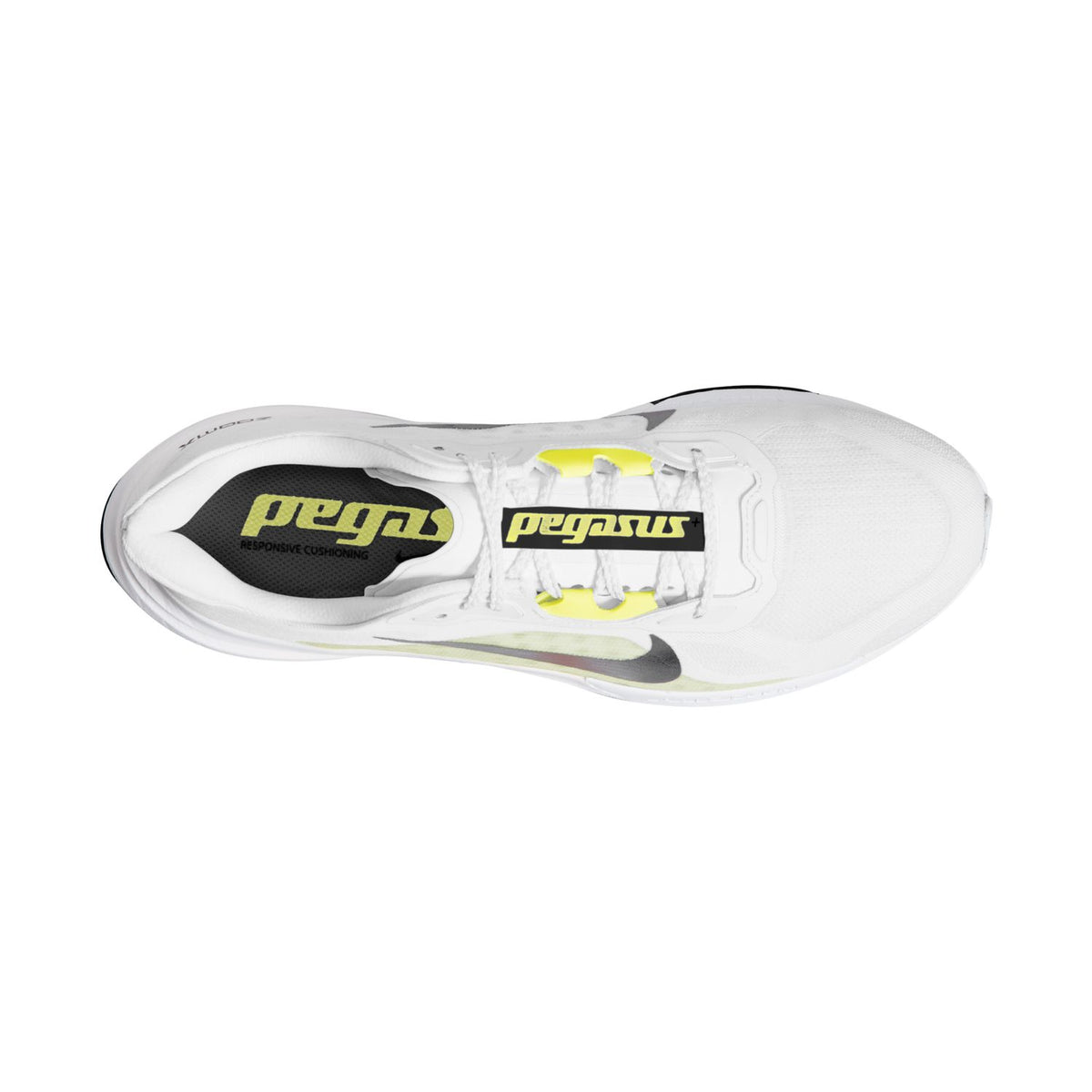 NIKE Pegasus Plus 2 (Men's) WHITE/BLACK-LEMON VENOM