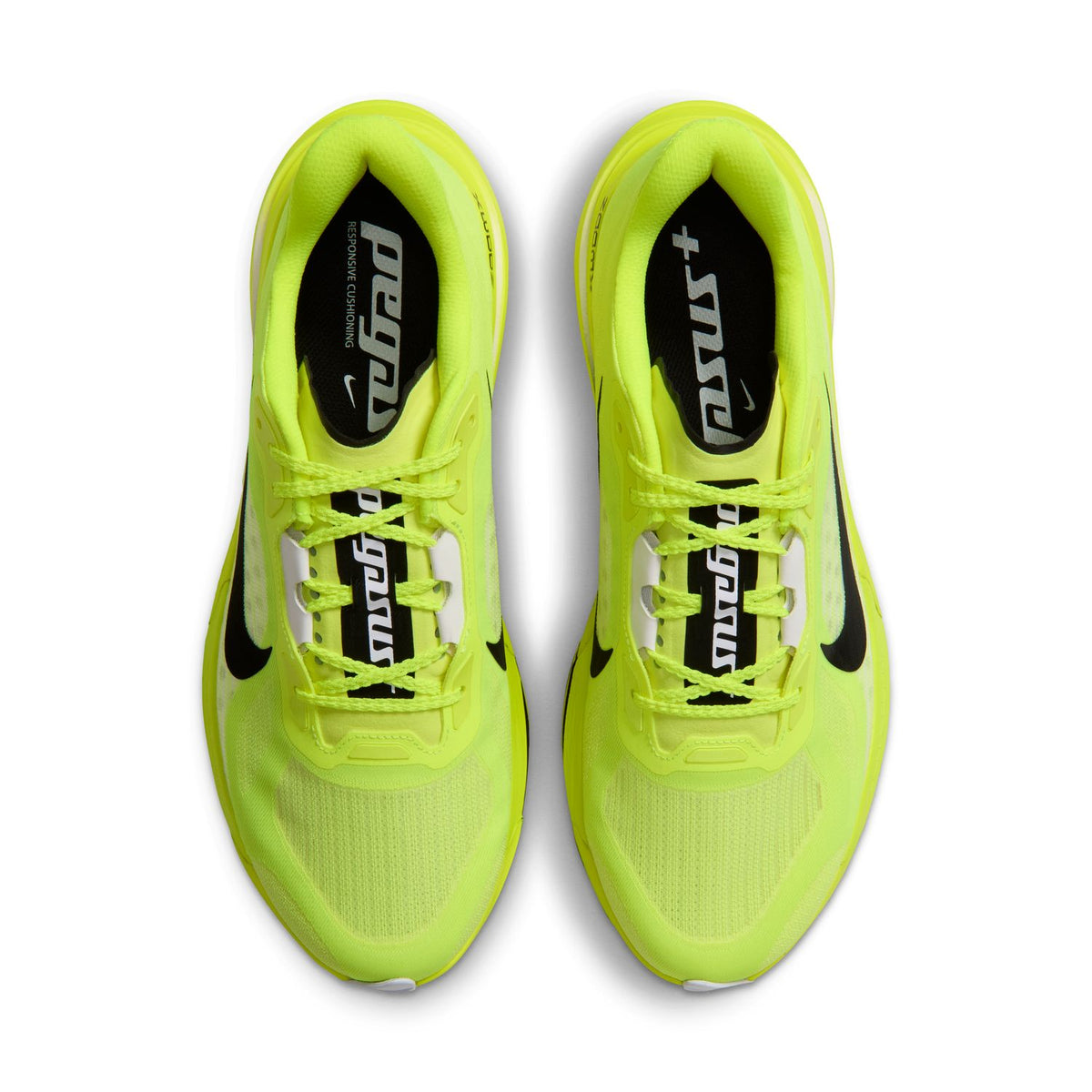NIKE Pegasus Plus 2 (Men's) LEMON VENOM/BLACK-WHITE
