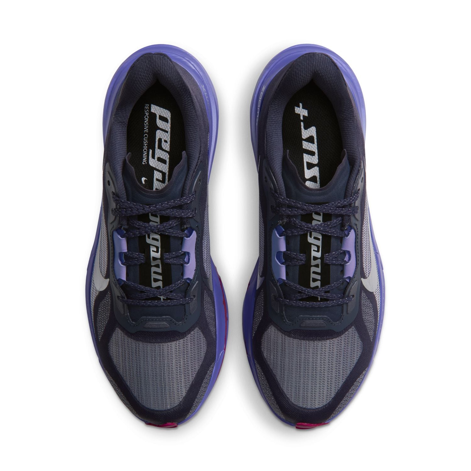 NIKE Pegasus Plus 2 (Women's) GRIDIRON/MTLC SILVER-PERSIAN VIOLET