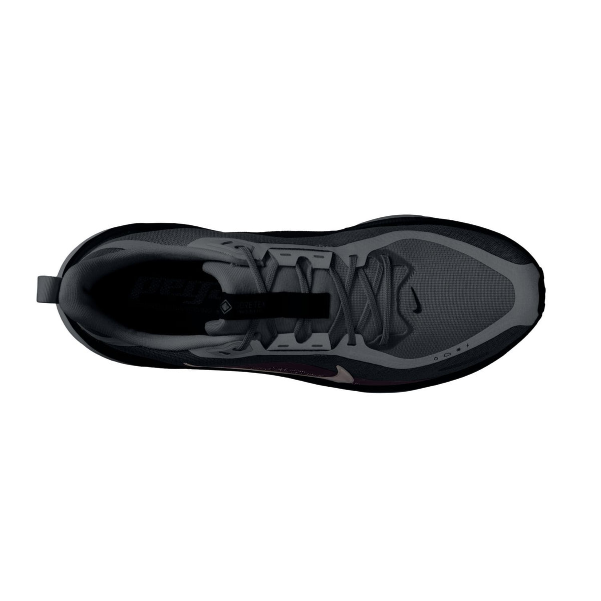 NIKE Pegasus 42 GORE-TEX (Men's) BLACK/BLACK-OFF NOIR-DARK GREY