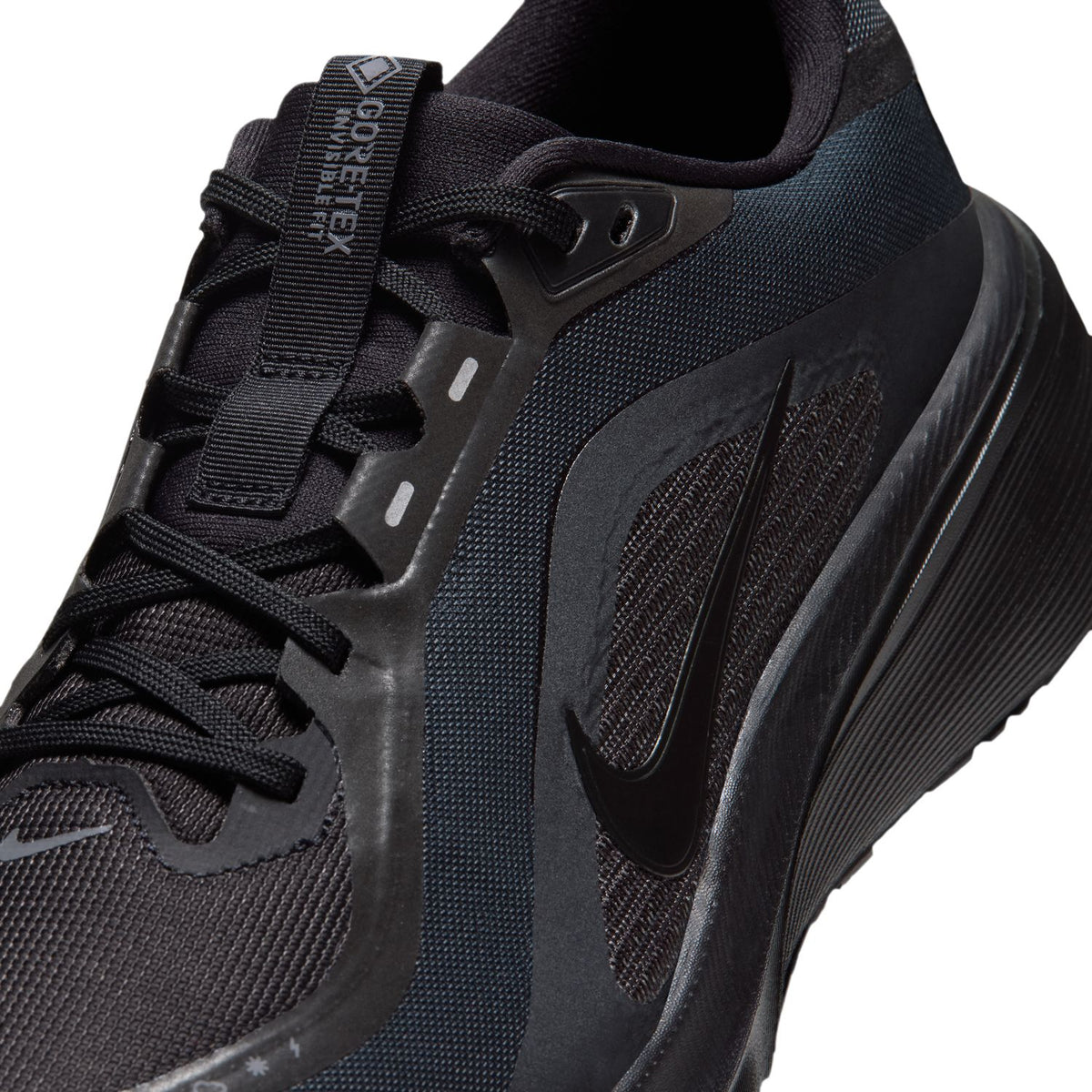 NIKE Pegasus 42 GORE-TEX (Men's) BLACK/BLACK-OFF NOIR-DARK GREY