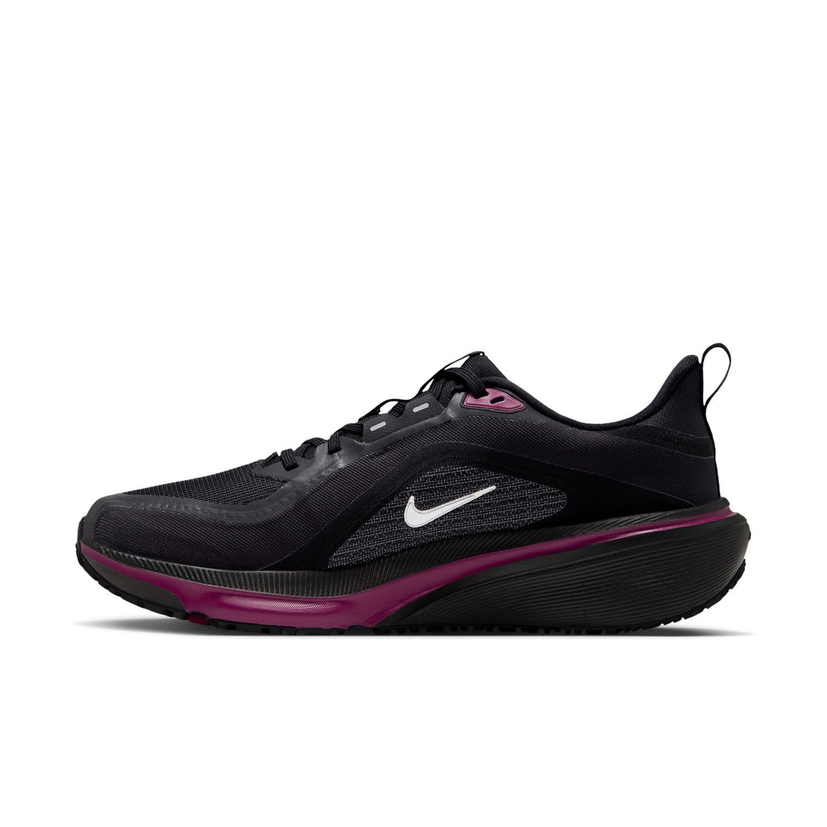 NIKE Pegasus 42 GORE-TEX (Women's) BLACK/METALLIC SILVER-TRUE BERRY