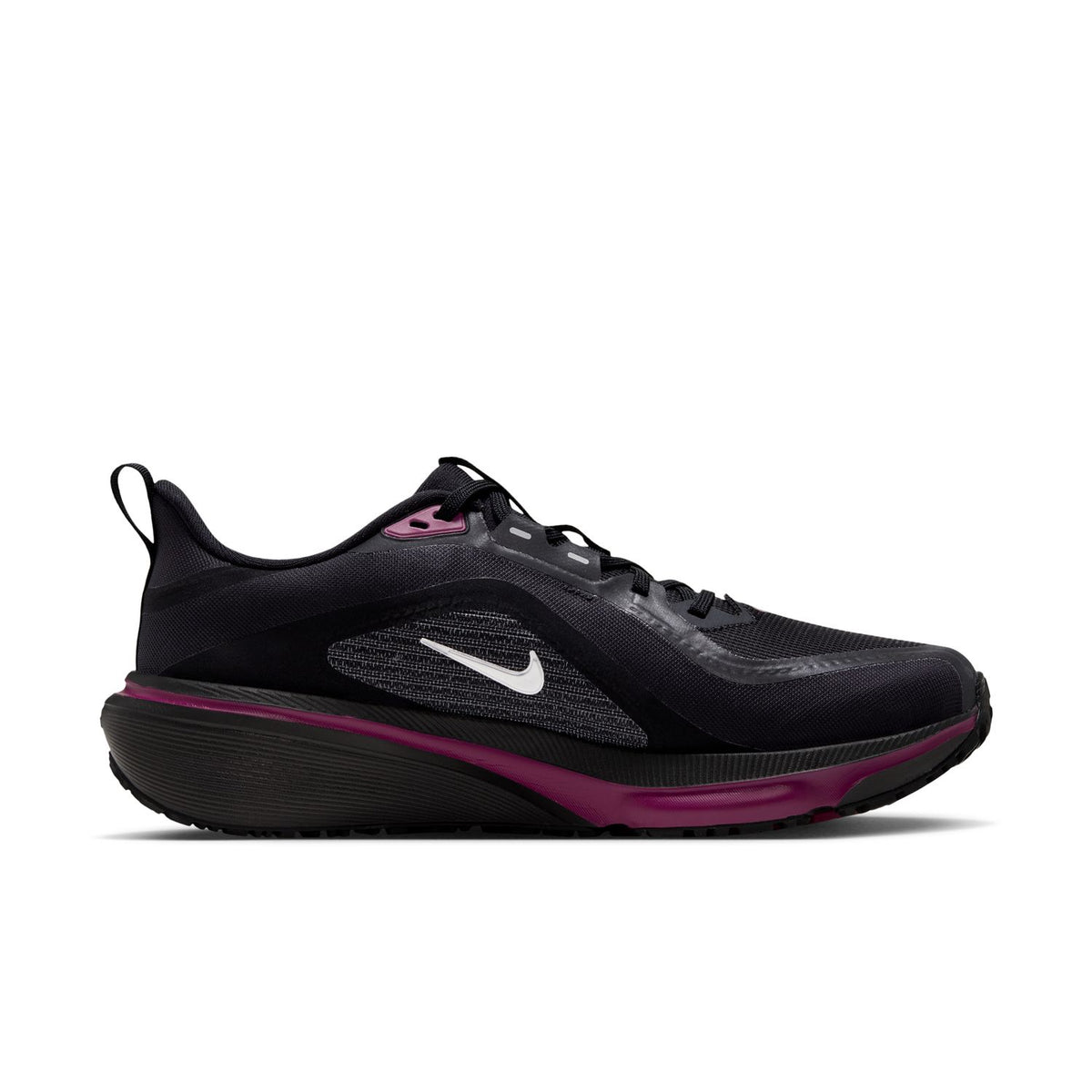 NIKE Pegasus 42 GORE-TEX (Women's) BLACK/METALLIC SILVER-TRUE BERRY