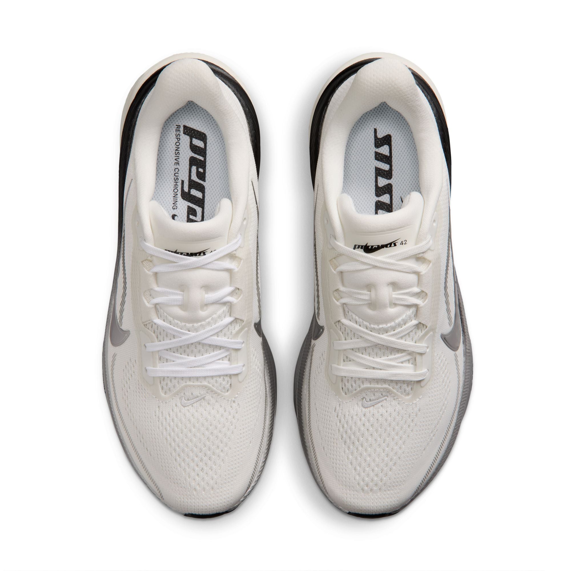 NIKE Pegasus 42 ESS (Women's) SUMMIT WHITE/MTLC SILVER-SAIL-BLACK