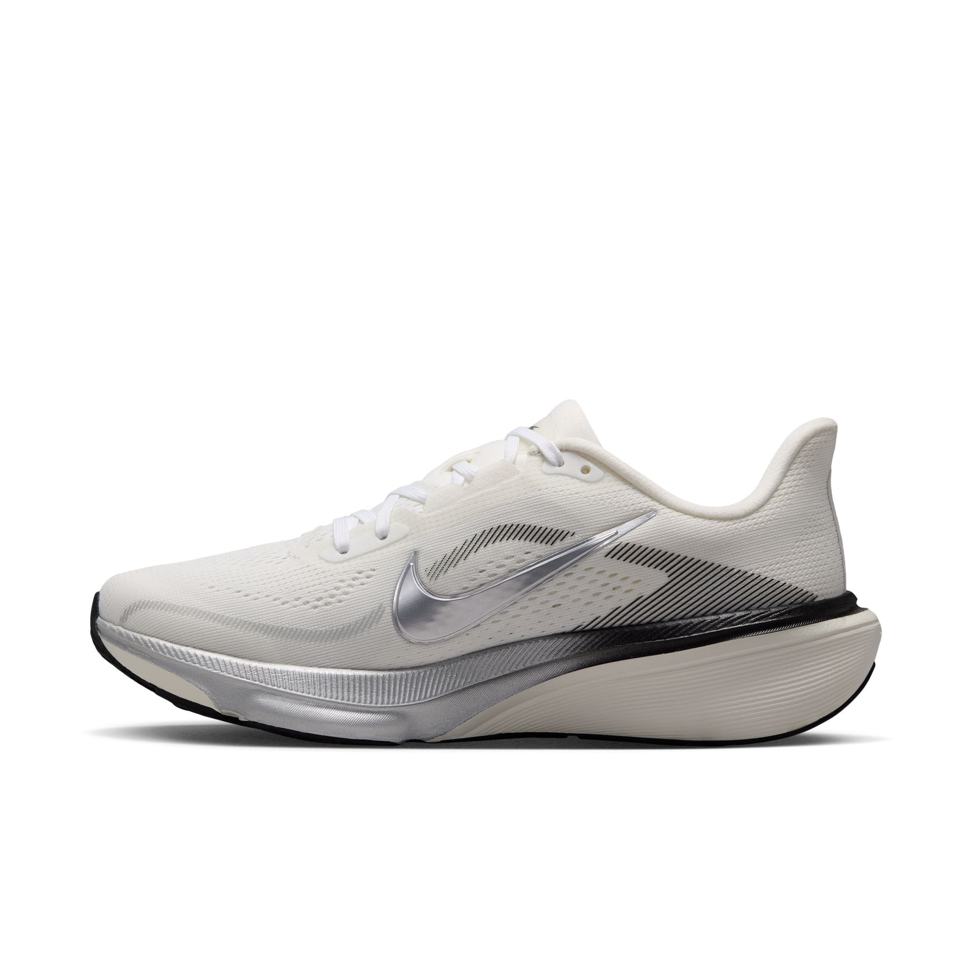 NIKE Pegasus 42 ESS (Women's) SUMMIT WHITE/MTLC SILVER-SAIL-BLACK