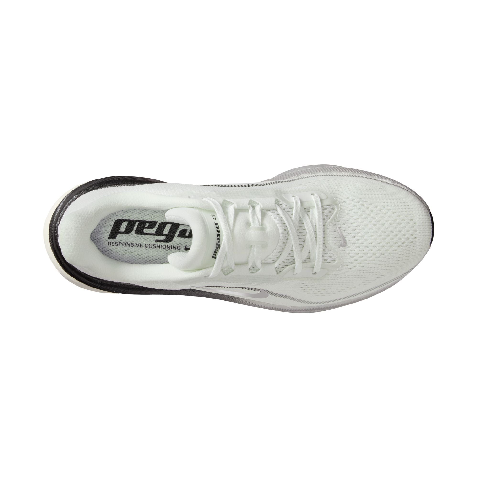 NIKE Pegasus 42 ESS (Women's) SUMMIT WHITE/MTLC SILVER-SAIL-BLACK