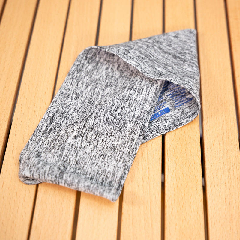 BUFF DRYFLX HEADBAND (SOLID LIGHT GREY / Reflector Print)