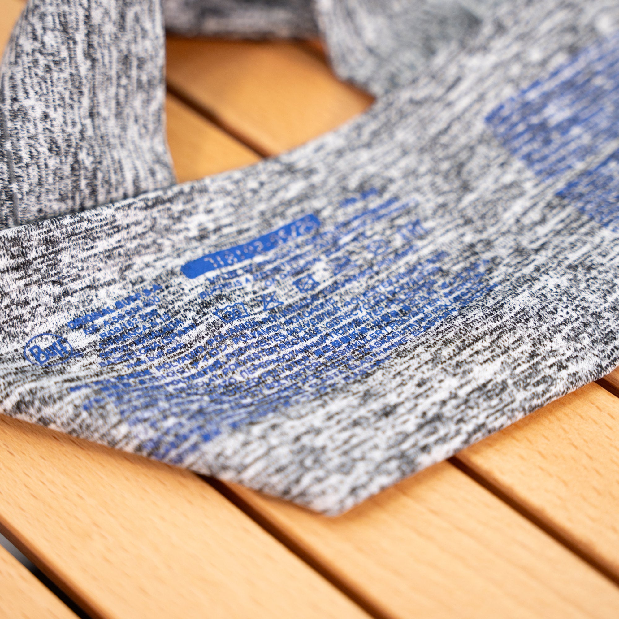 BUFF DRYFLX HEADBAND (SOLID LIGHT GREY / Reflector Print)