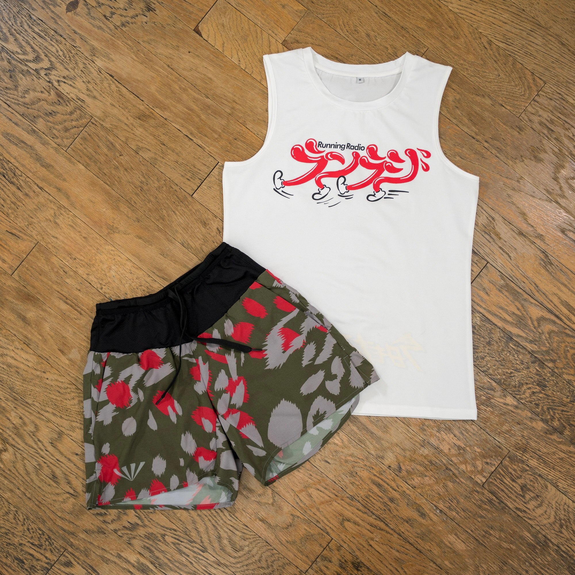 【予約商品】ランラジ × JINGER Racing Tank (White / Women’s)