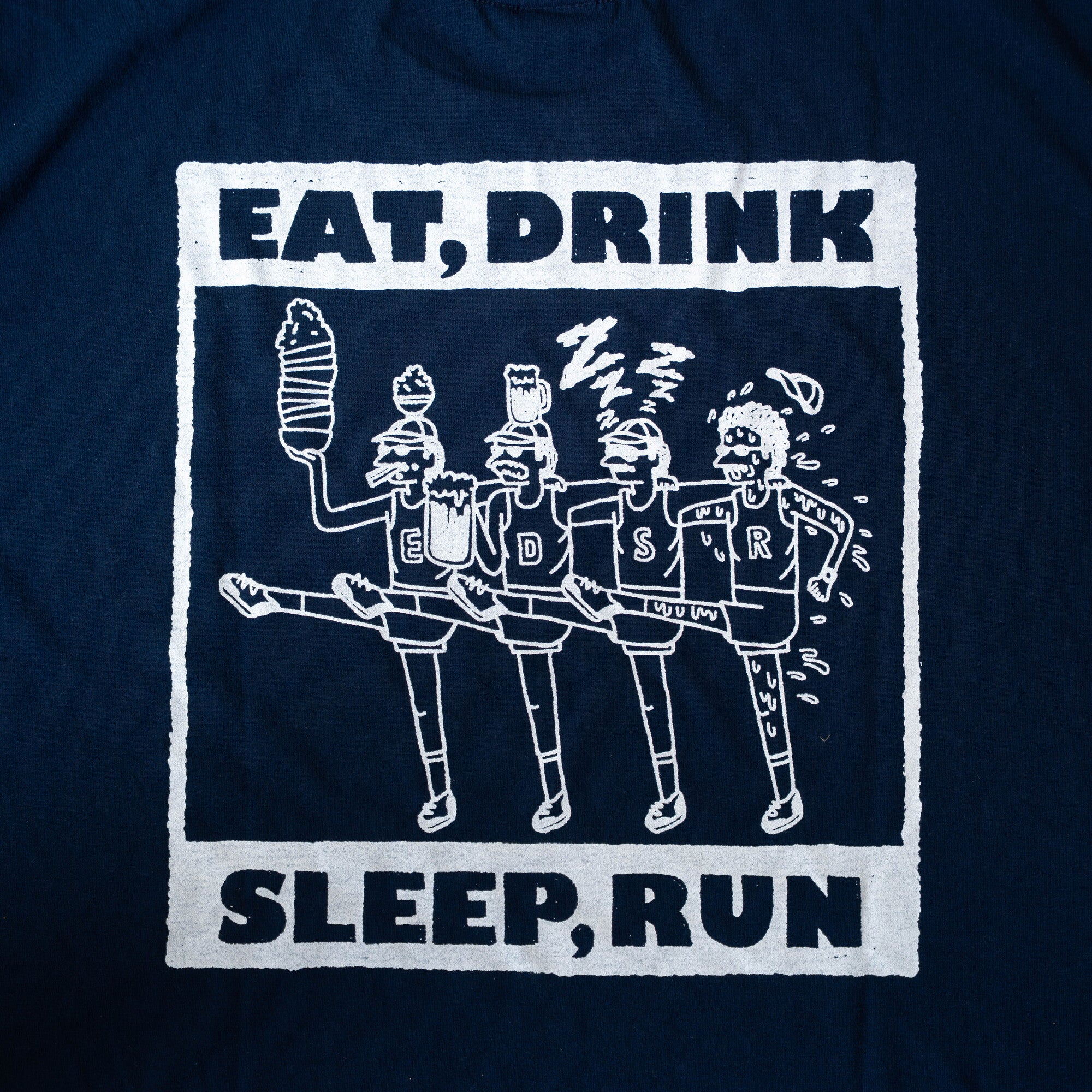 EAT DRINK SLEEP RUN CHOAS Tee