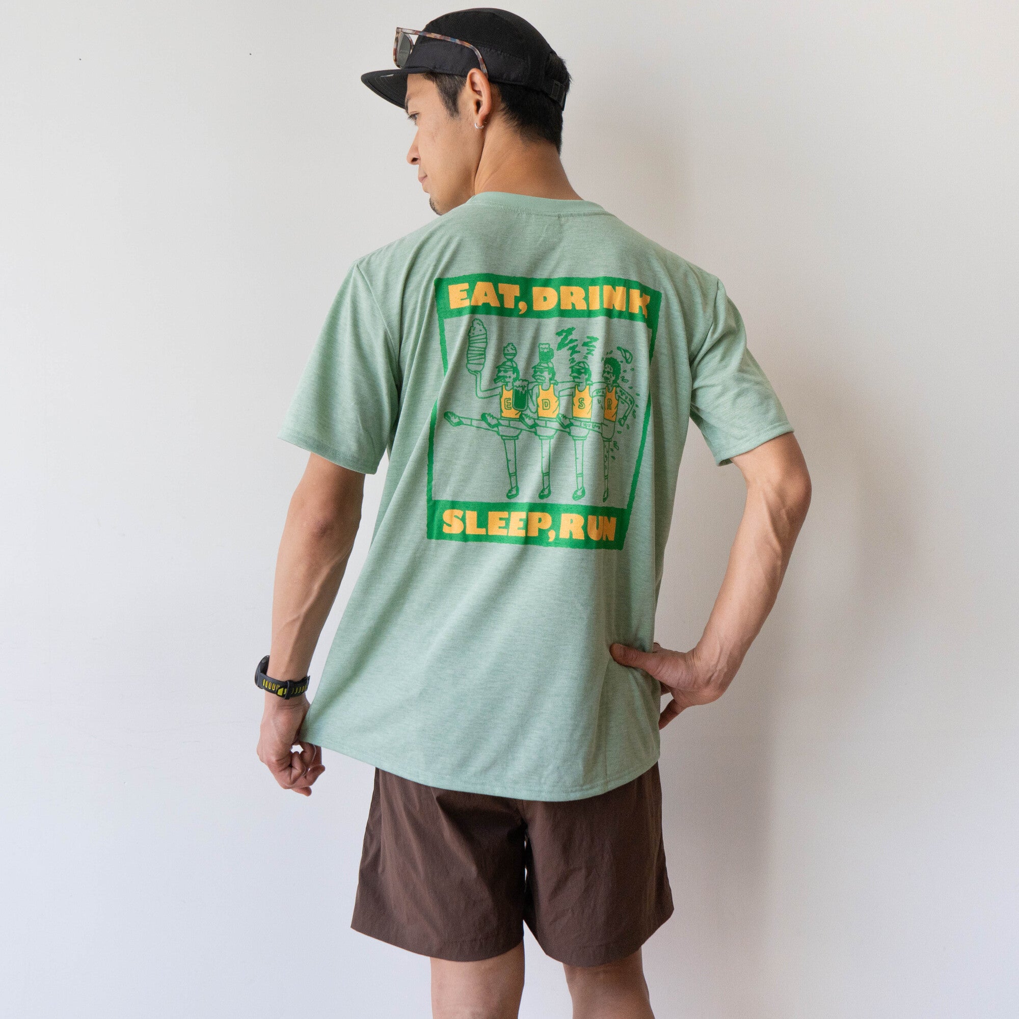 EAT DRINK SLEEP RUN CHOAS Tee