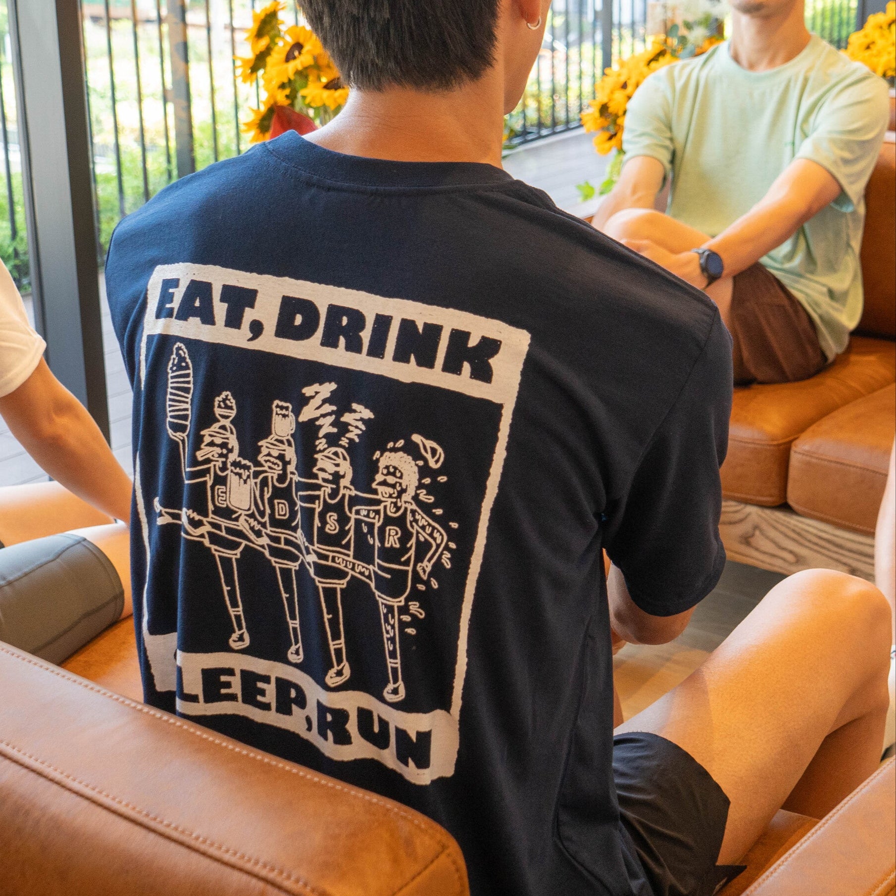 EAT DRINK SLEEP RUN CHOAS Tee