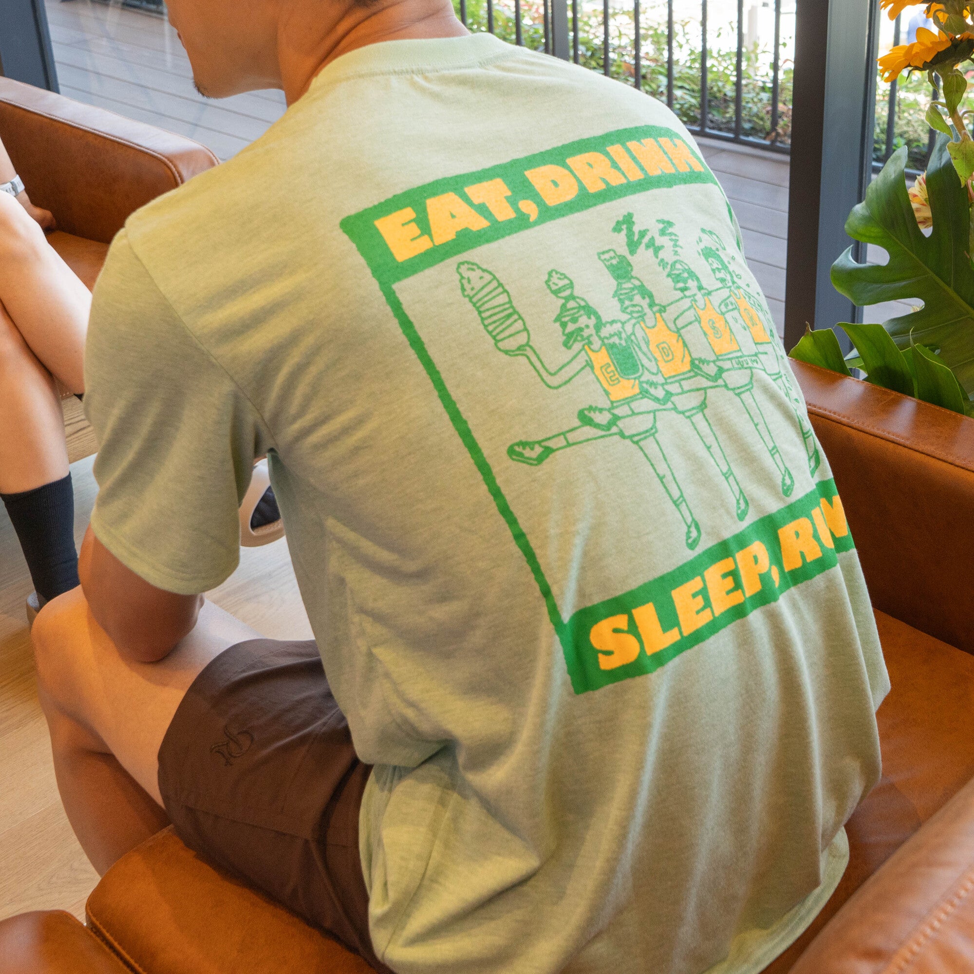 EAT DRINK SLEEP RUN CHOAS Tee