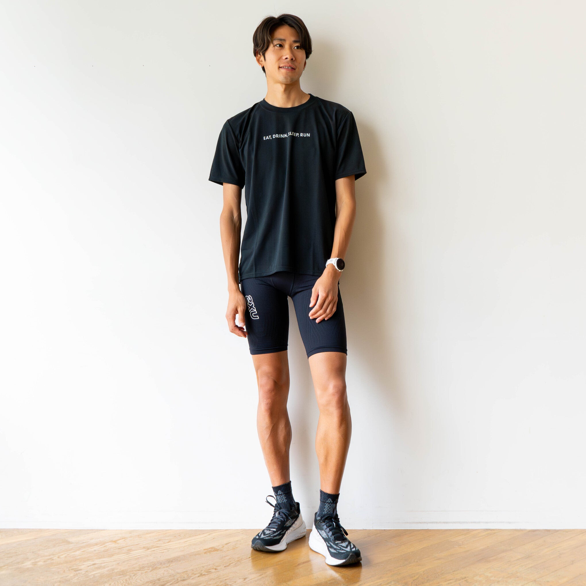 EAT DRINK SLEEP RUN “Eternal Runner Clock” Tee