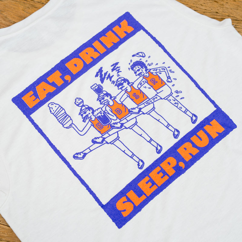 EAT DRINK SLEEP RUN CHOAS Sleeve-less Tee