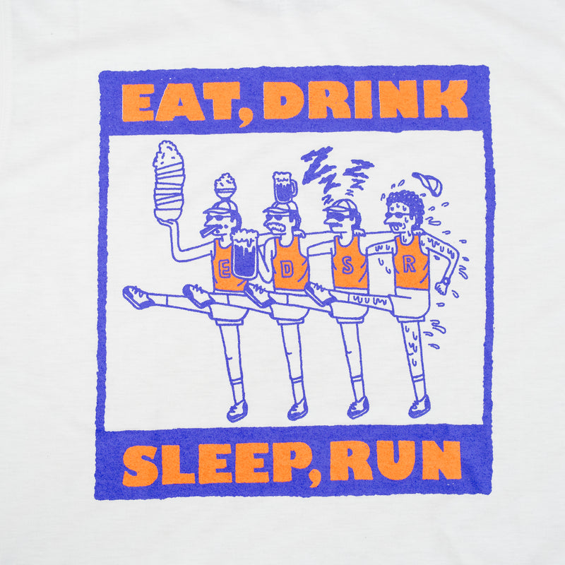 EAT DRINK SLEEP RUN CHOAS Sleeve-less Tee