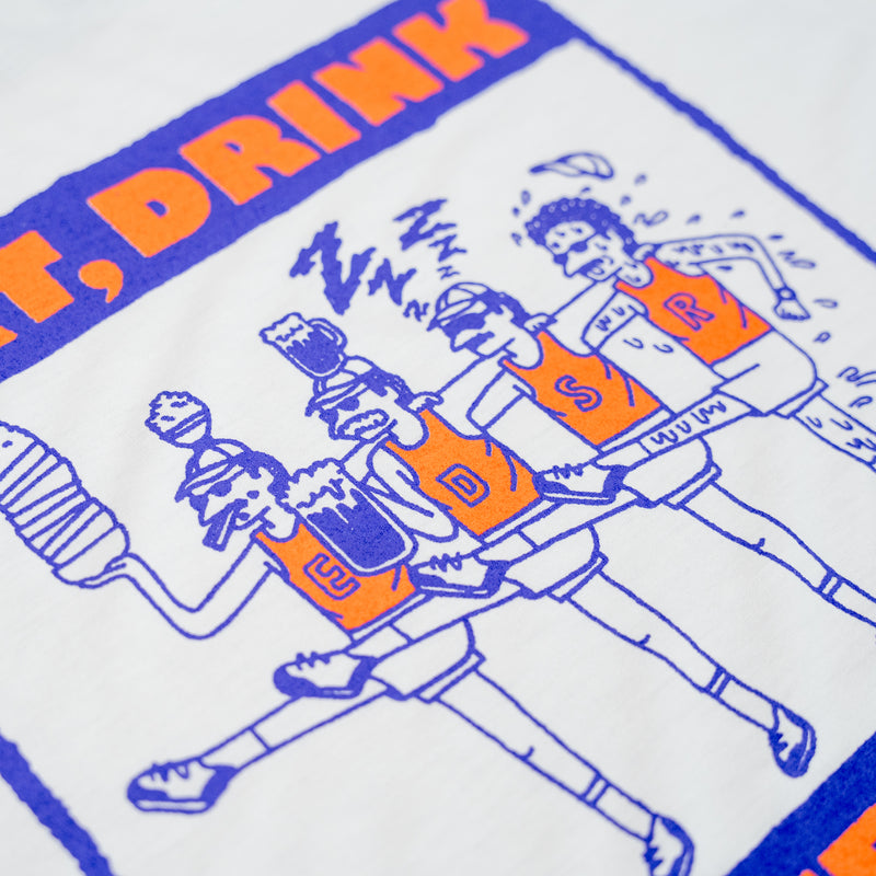 EAT DRINK SLEEP RUN CHOAS Sleeve-less Tee