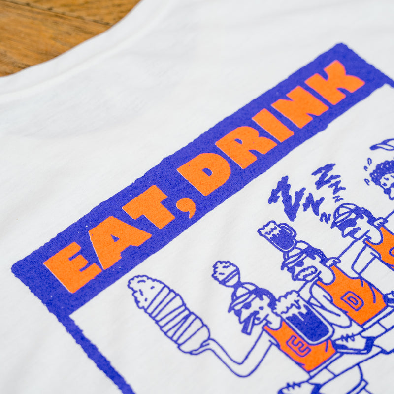 EAT DRINK SLEEP RUN CHOAS Sleeve-less Tee