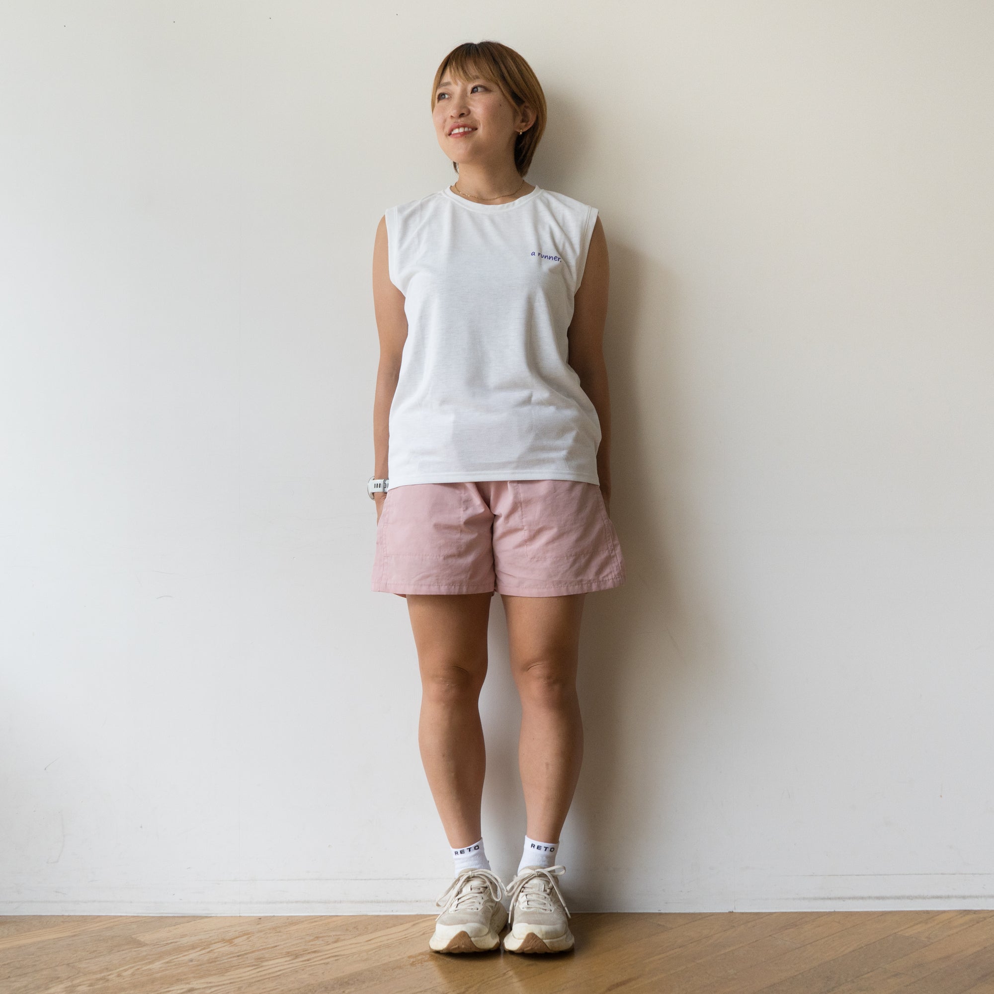 EAT DRINK SLEEP RUN CHOAS Sleeve-less Tee