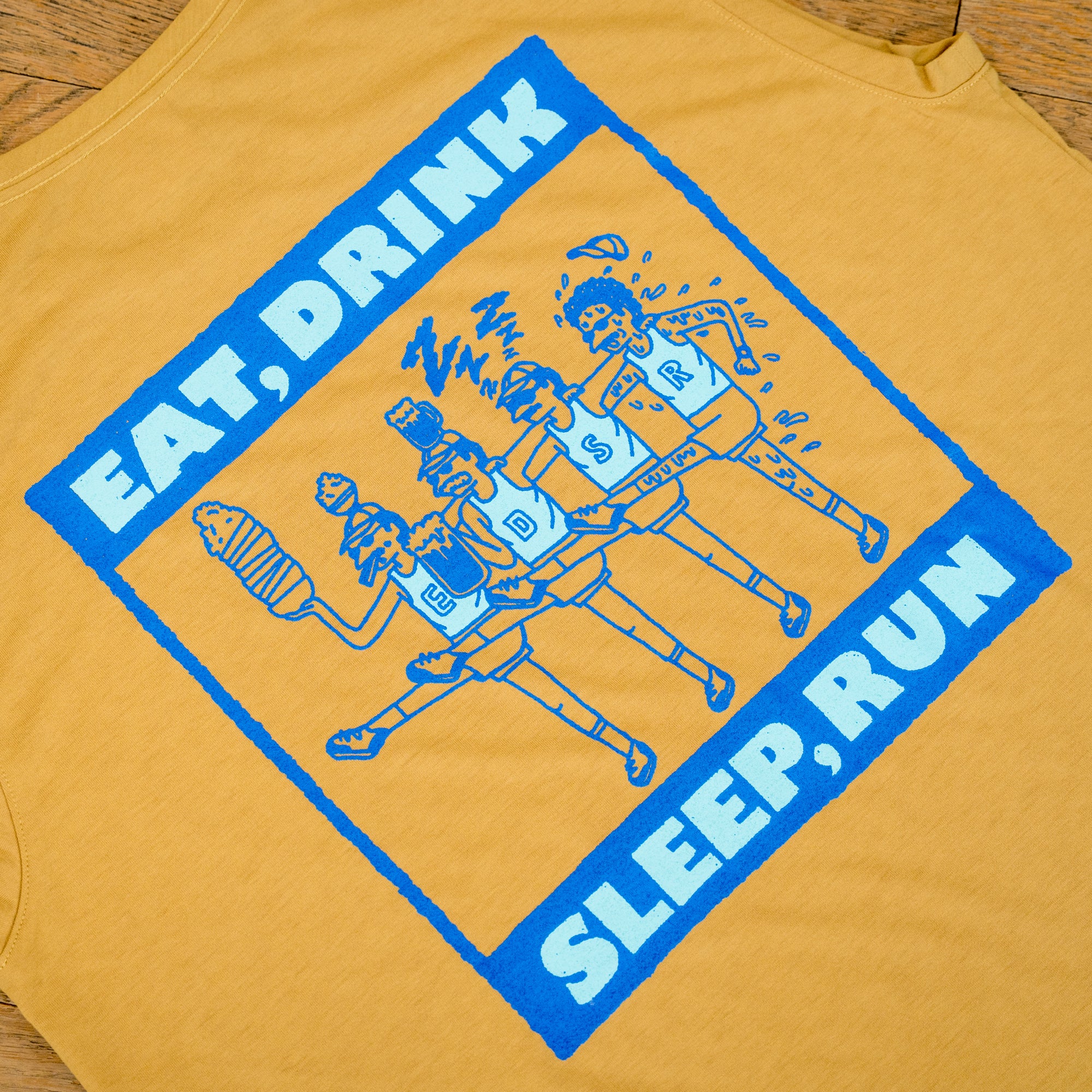 EAT DRINK SLEEP RUN CHOAS Sleeve-less Tee