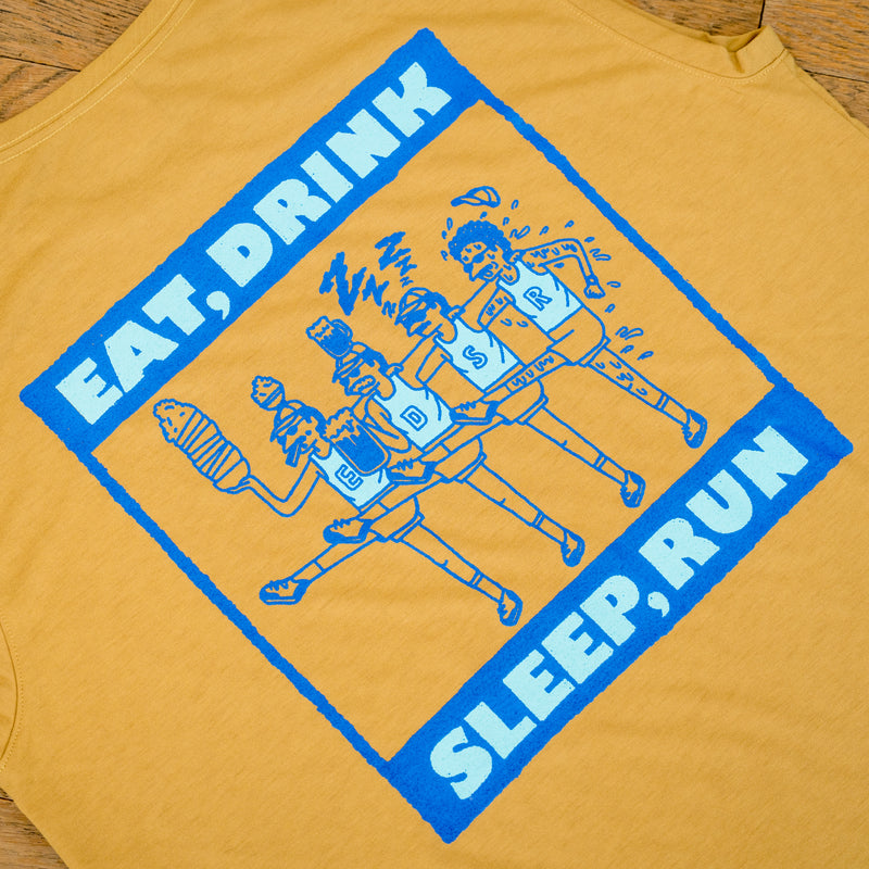 EAT DRINK SLEEP RUN CHOAS Sleeve-less Tee