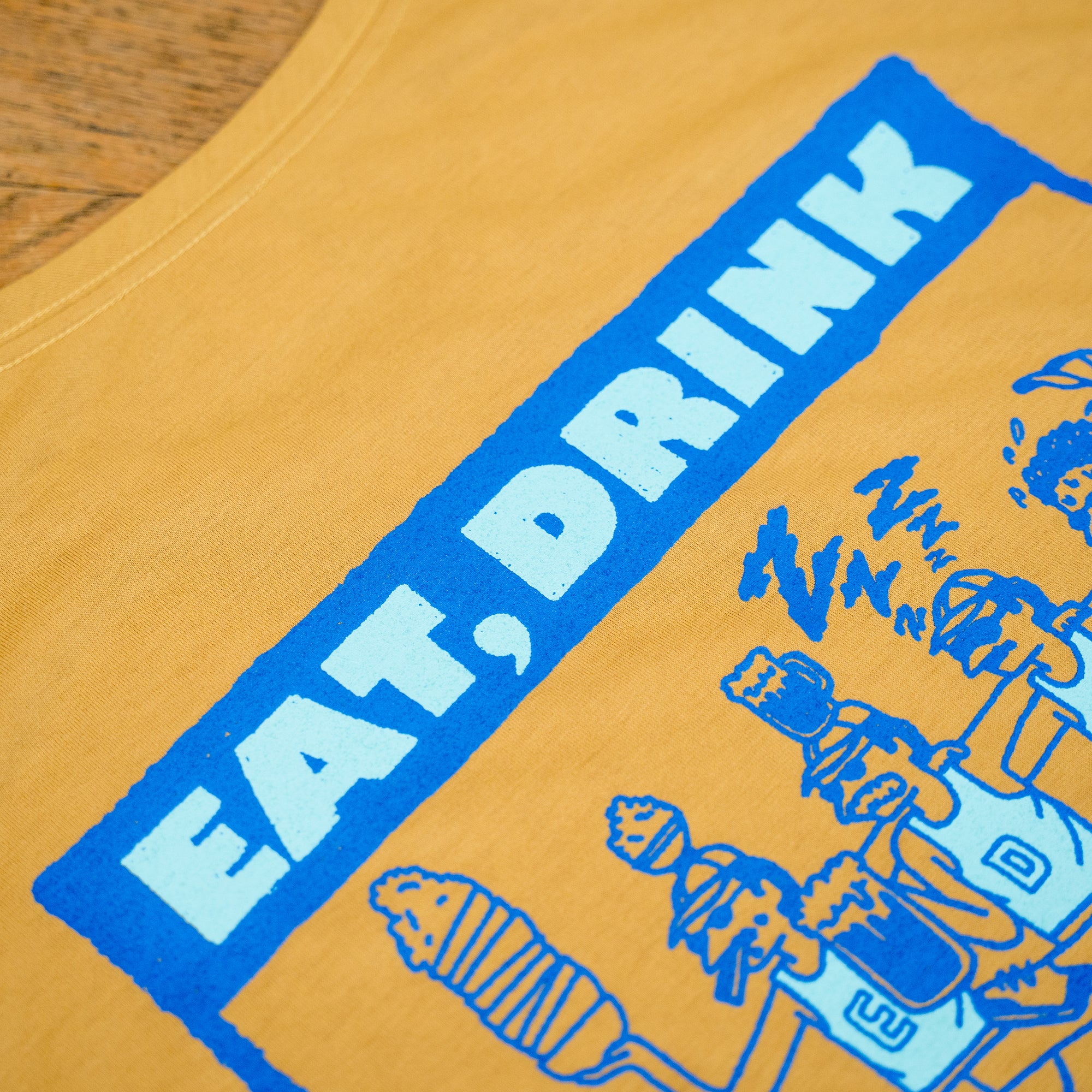 EAT DRINK SLEEP RUN CHOAS Sleeve-less Tee