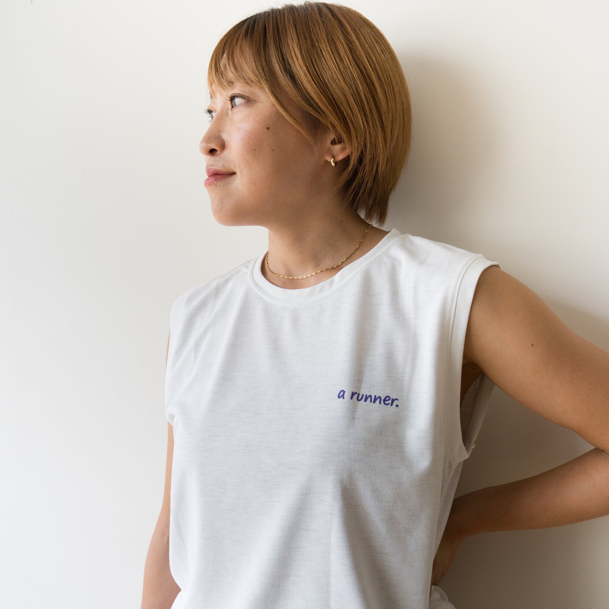 EAT DRINK SLEEP RUN CHOAS Sleeve-less Tee