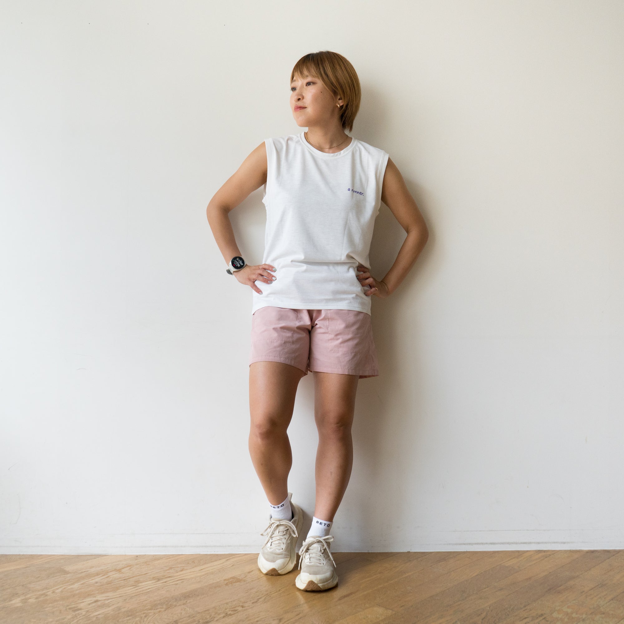 EAT DRINK SLEEP RUN CHOAS Sleeve-less Tee