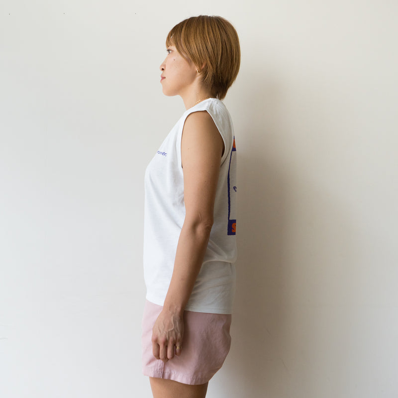 EAT DRINK SLEEP RUN CHOAS Sleeve-less Tee