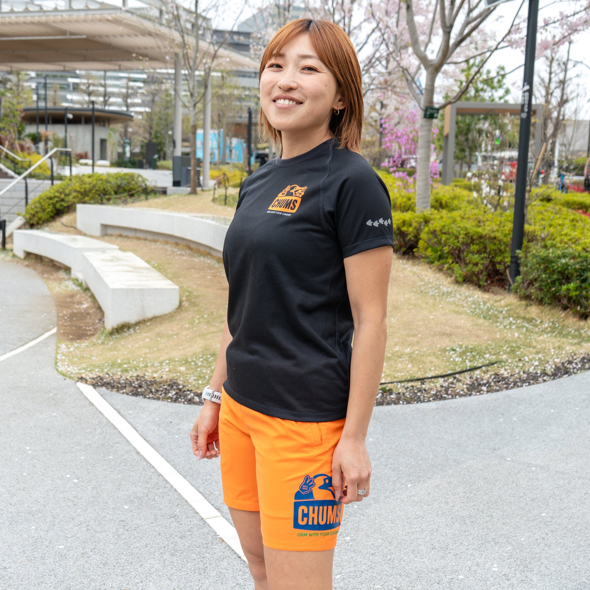 CHUMS x みゃこ Running Shorts 7inch