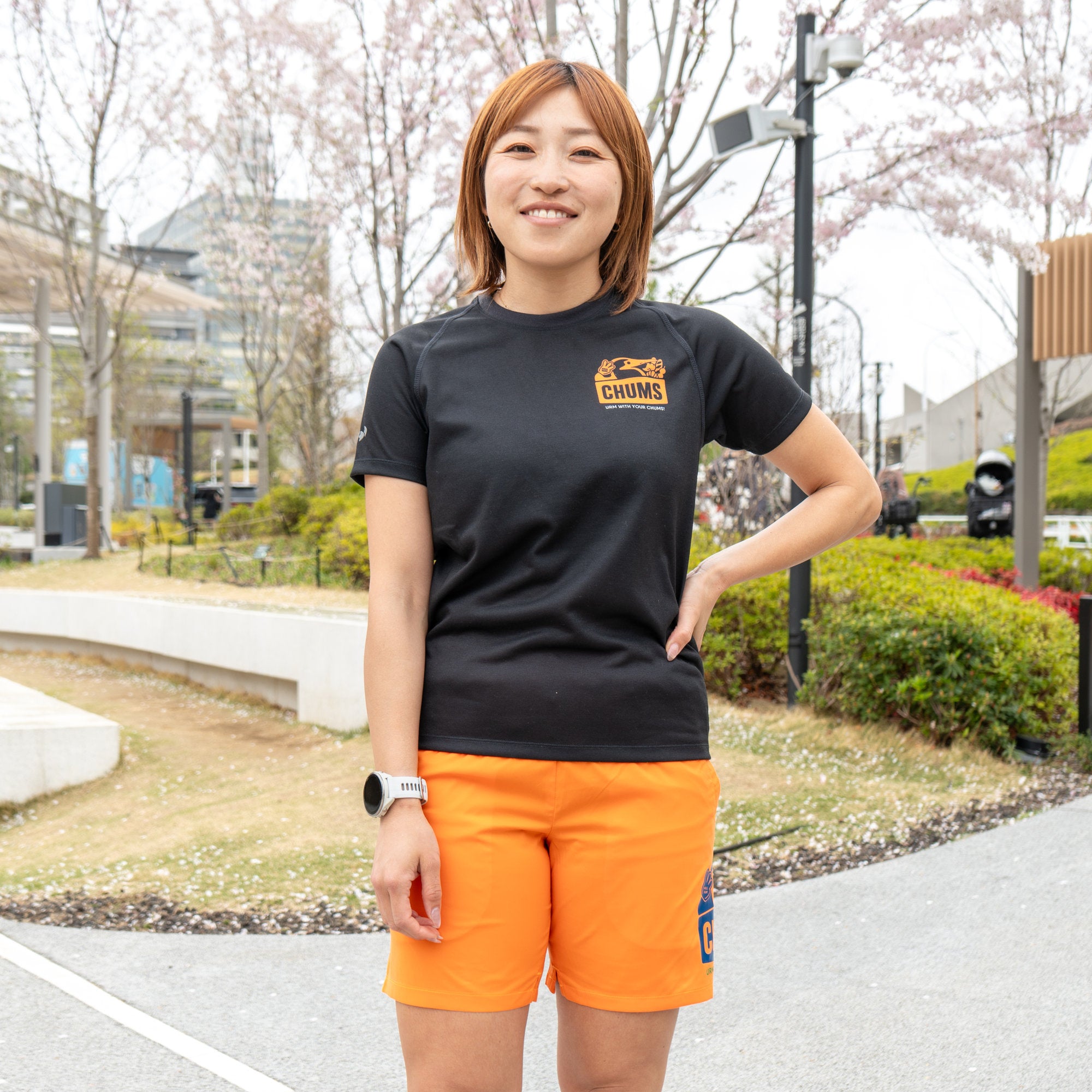 CHUMS x みゃこ Running Shorts 7inch