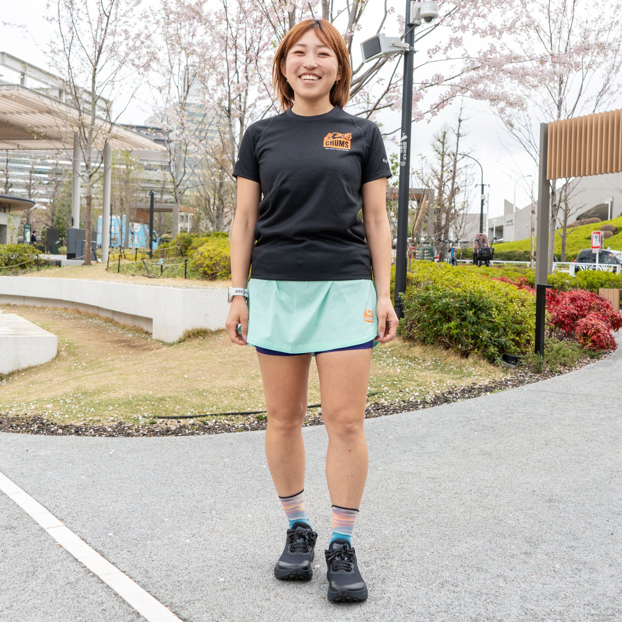 CHUMS x みゃこ Running Skirt