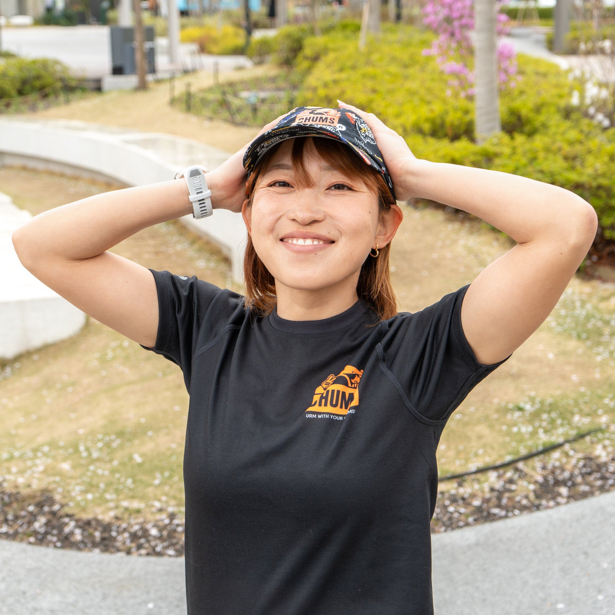 CHUMS x みゃこ Running Bush Pilot Cap