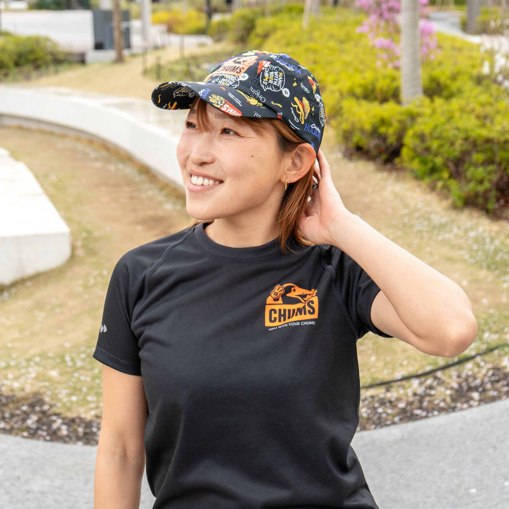 CHUMS x みゃこ Running Bush Pilot Cap
