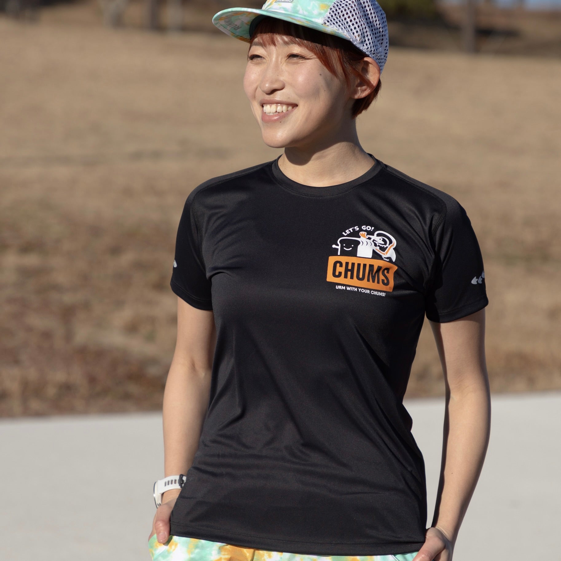CHUMS x みゃこ Running T-Shirt
