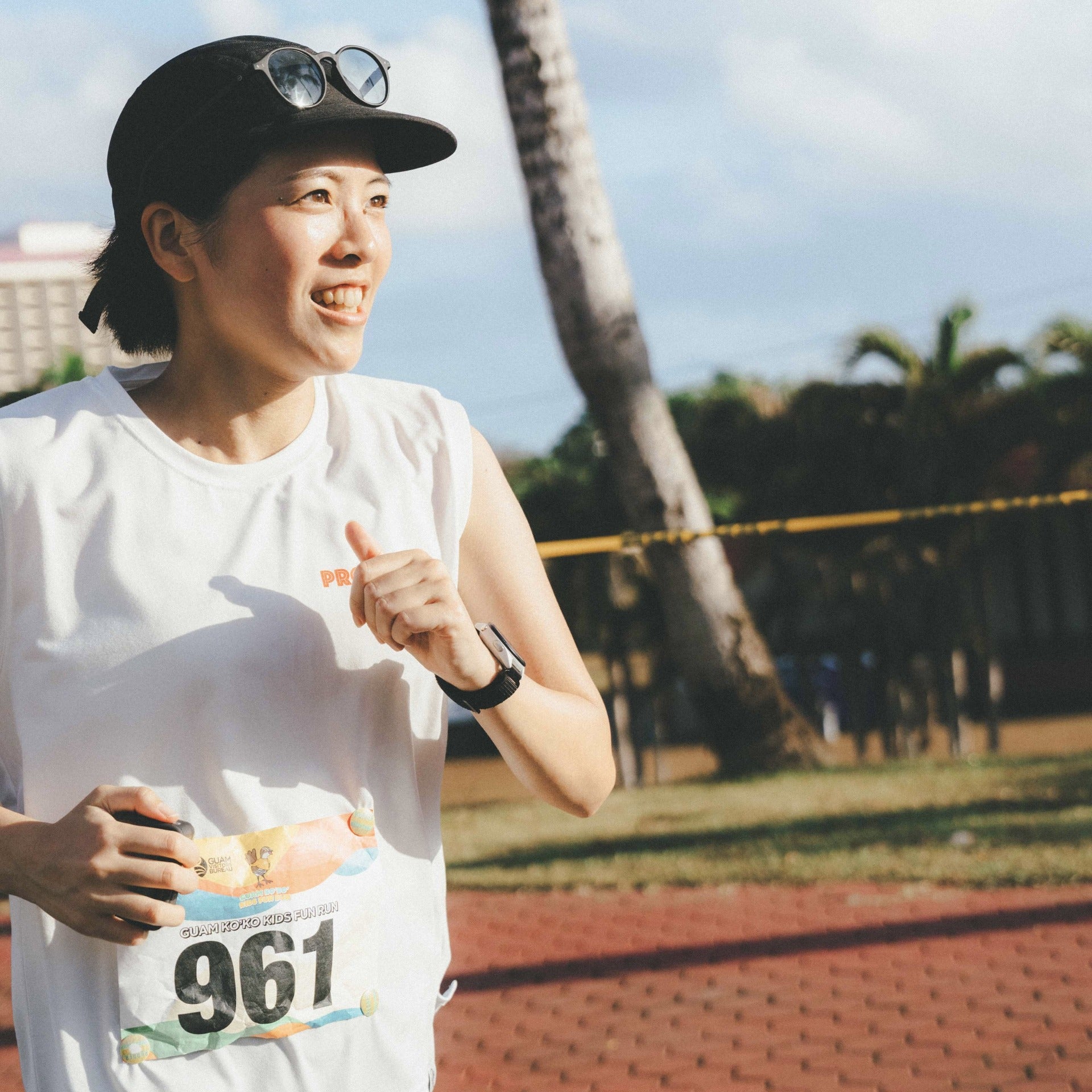 【展示サンプル】PROGRESS RUNNING CLUB Eat Pasta Run Fasta Custom-made Sleeve-less Tee